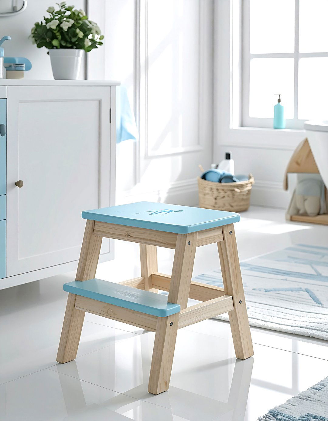 Custom Step Stool - 30 monogrammed decor ideas