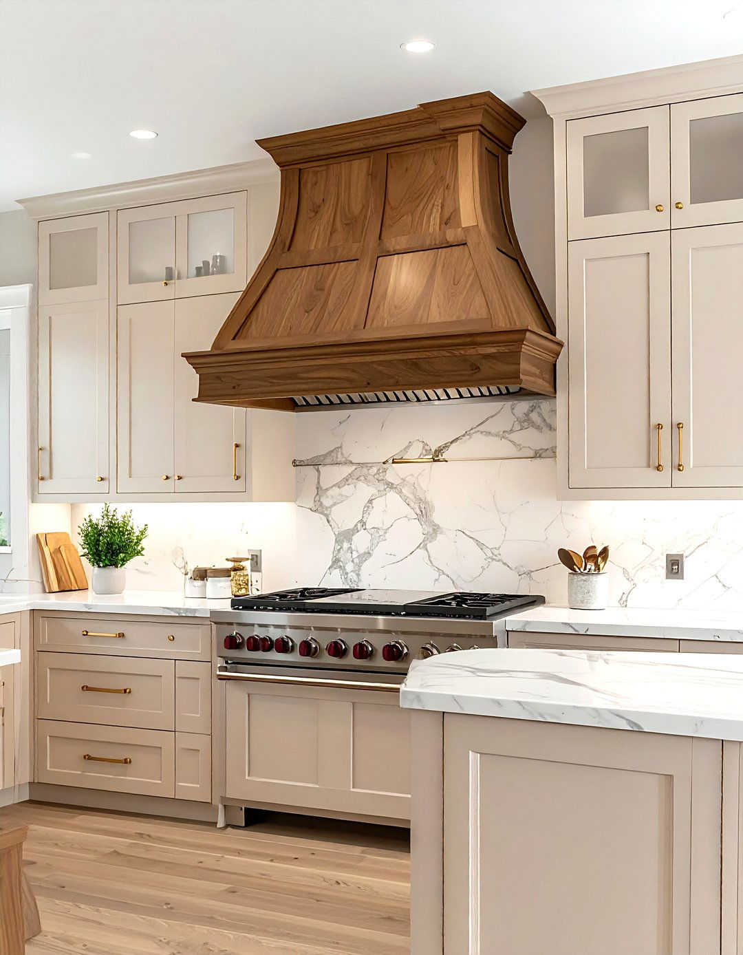 Custom Wood Range Hood - 30 vent hood kitchen ideas