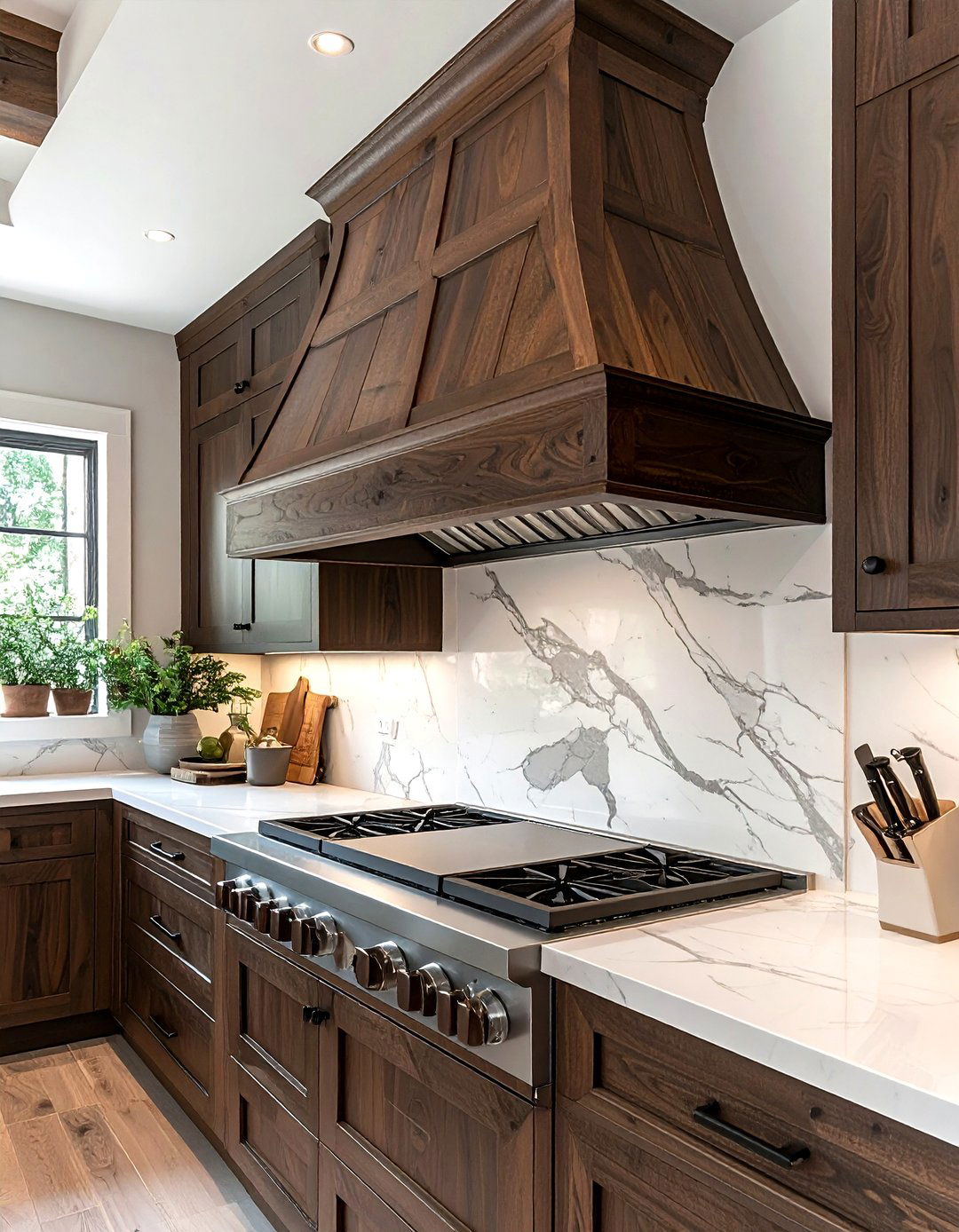 Custom Wood Range Hood Cover - 30 under cabinet hood kitchen ideas
