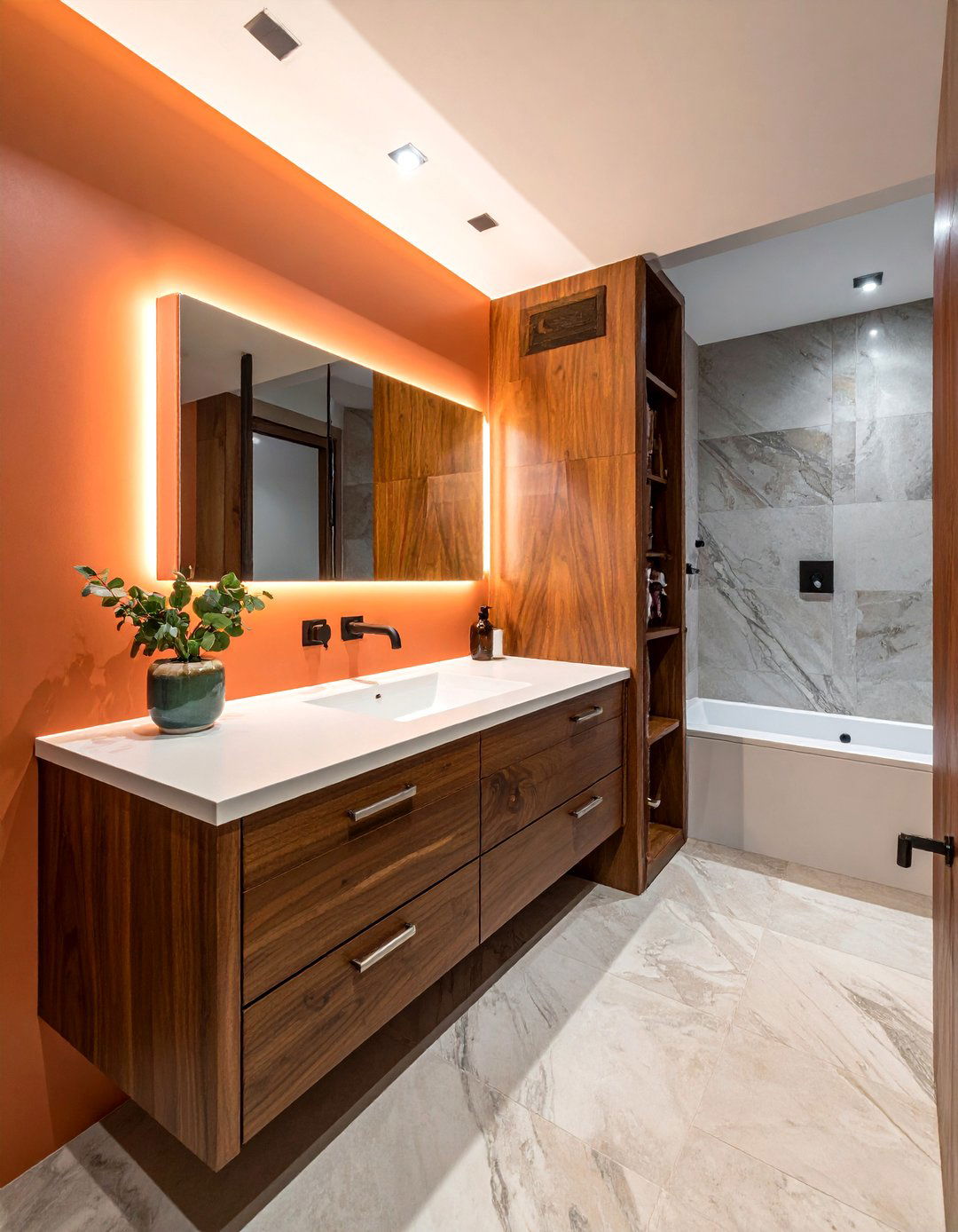 Custom Wood Vanity - 30 wood vanity bathroom ideas