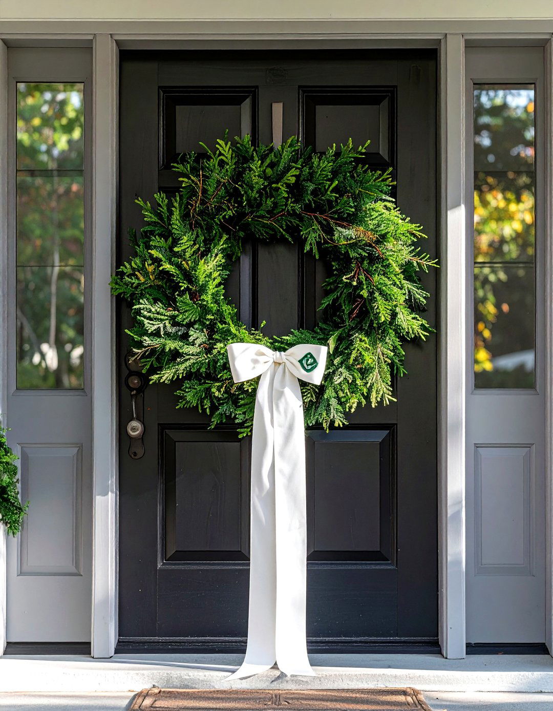Custom Wreath Sash - 30 monogrammed decor ideas