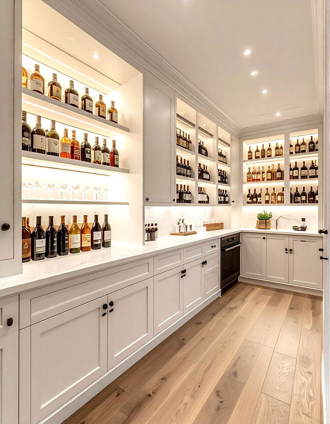 Custom beverage pantry - 30 beverage station kitchen ideas