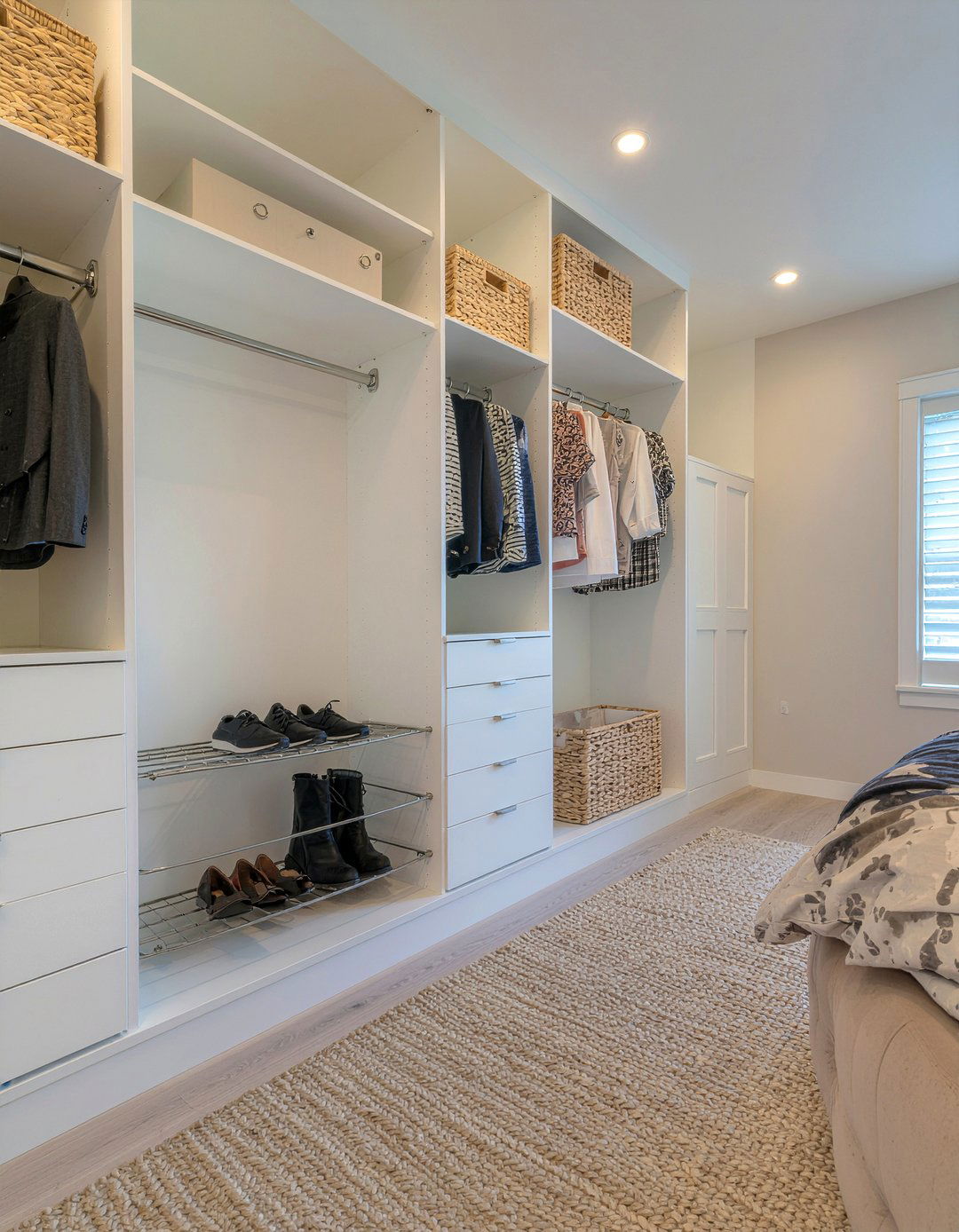 Custom built in shelving - 30 bedroom closet dividers