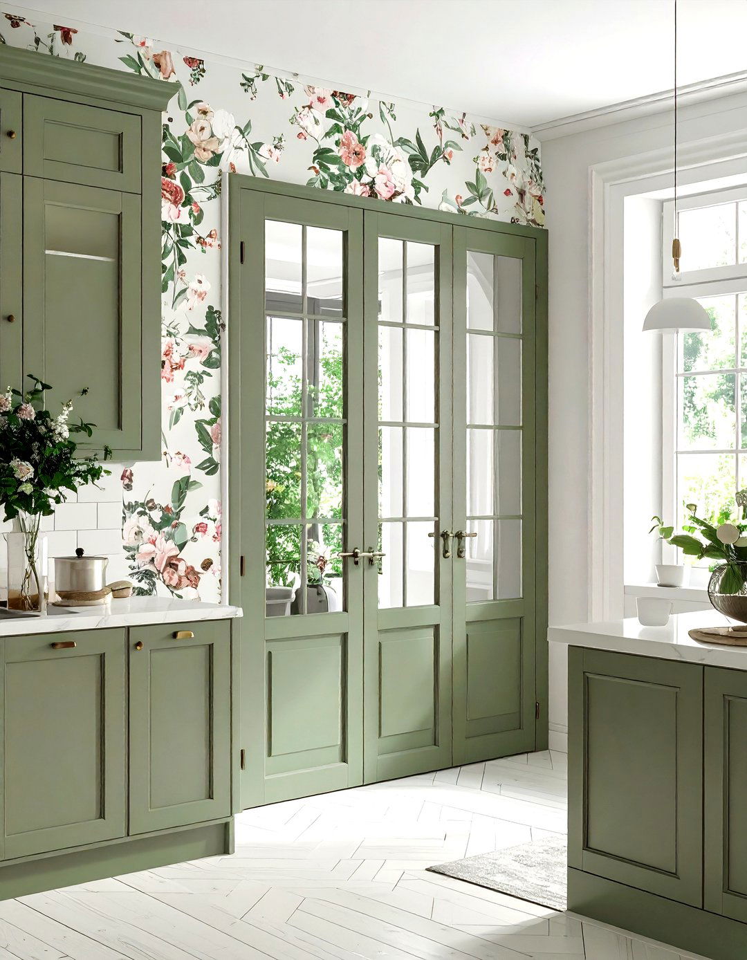 Custom color kitchen french door - 30 kitchen French door ideas