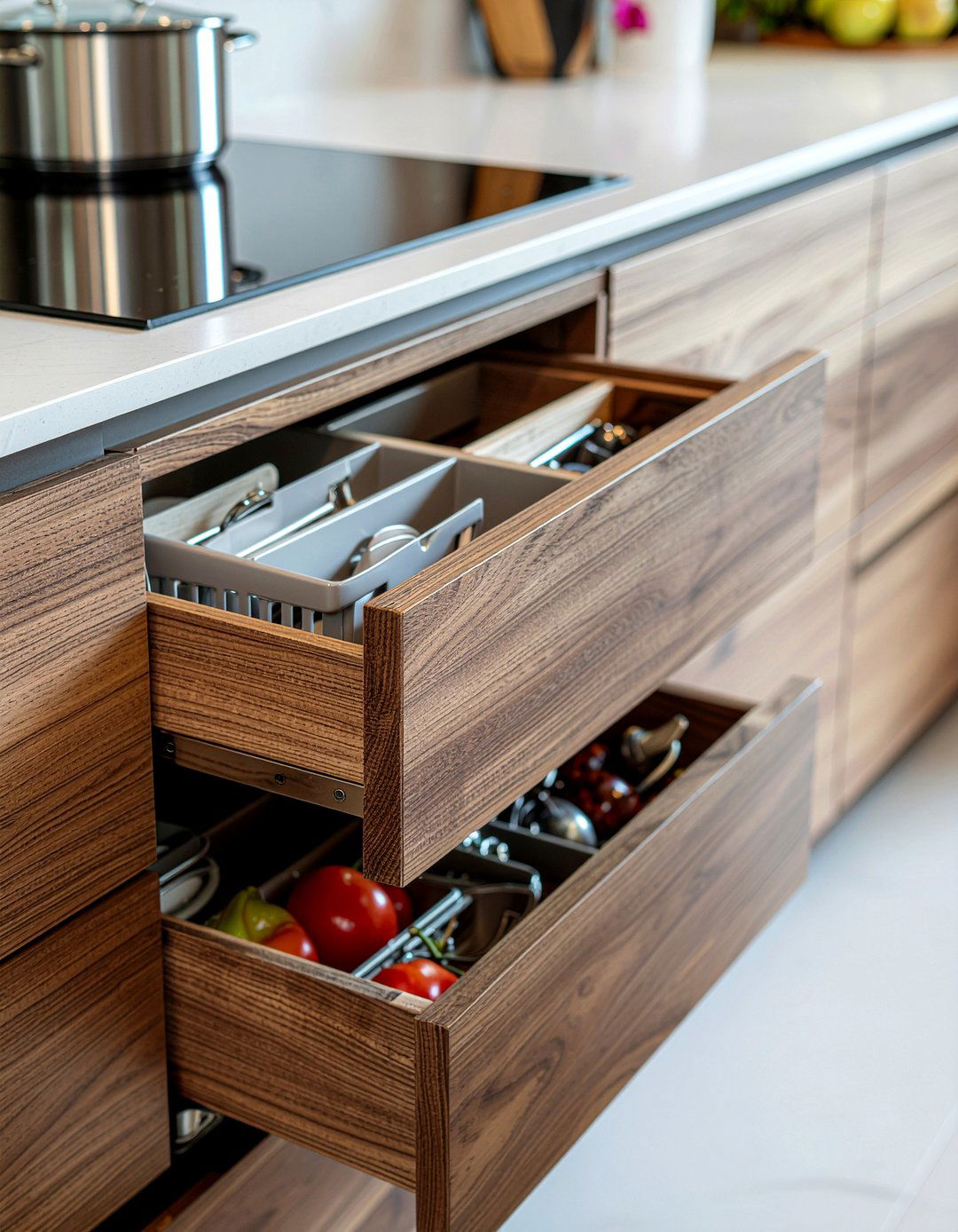 Custom corner drawers - 30 blind corner cabinet kitchen ideas