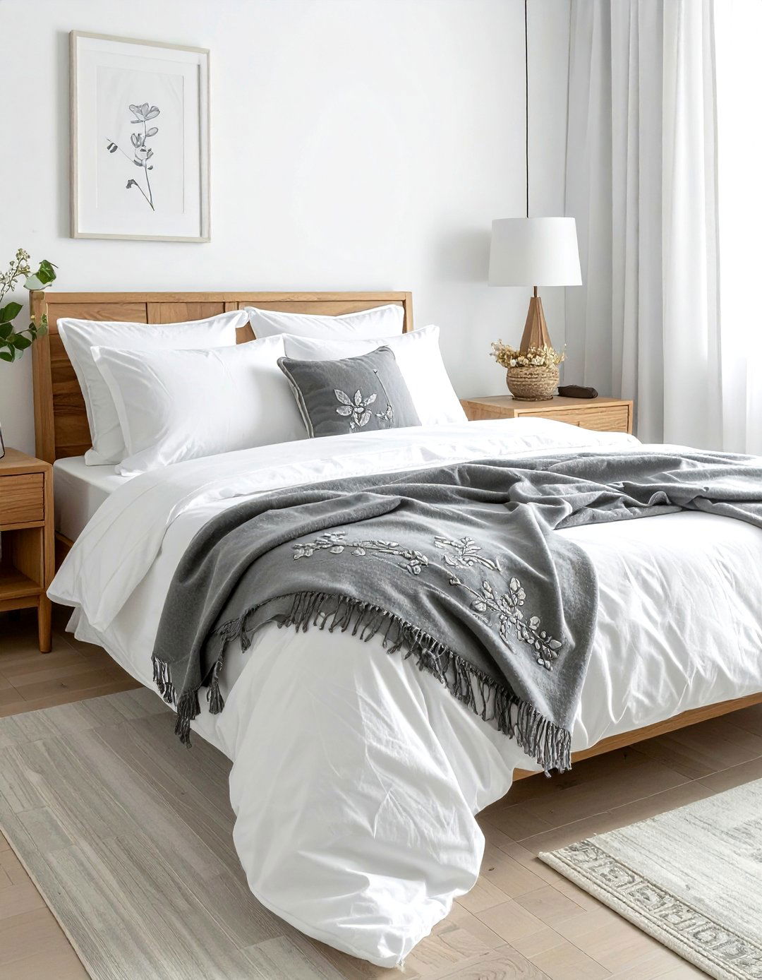 Custom embroidered blanket - 30 personalized decor ideas