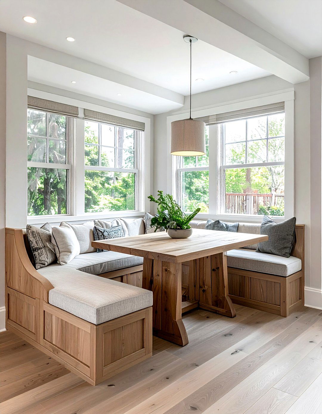 Custom kitchen banquette - 30 L-shaped banquette dining ideas