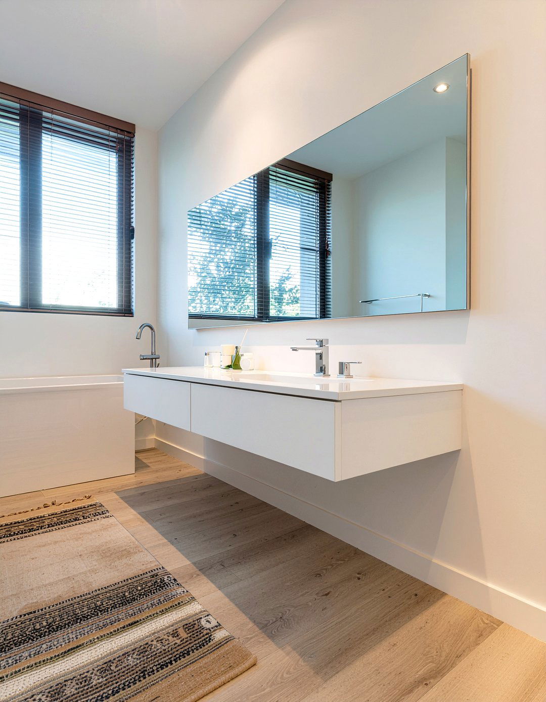 Custom mirror TV - 30 bathroom mirror TV ideas