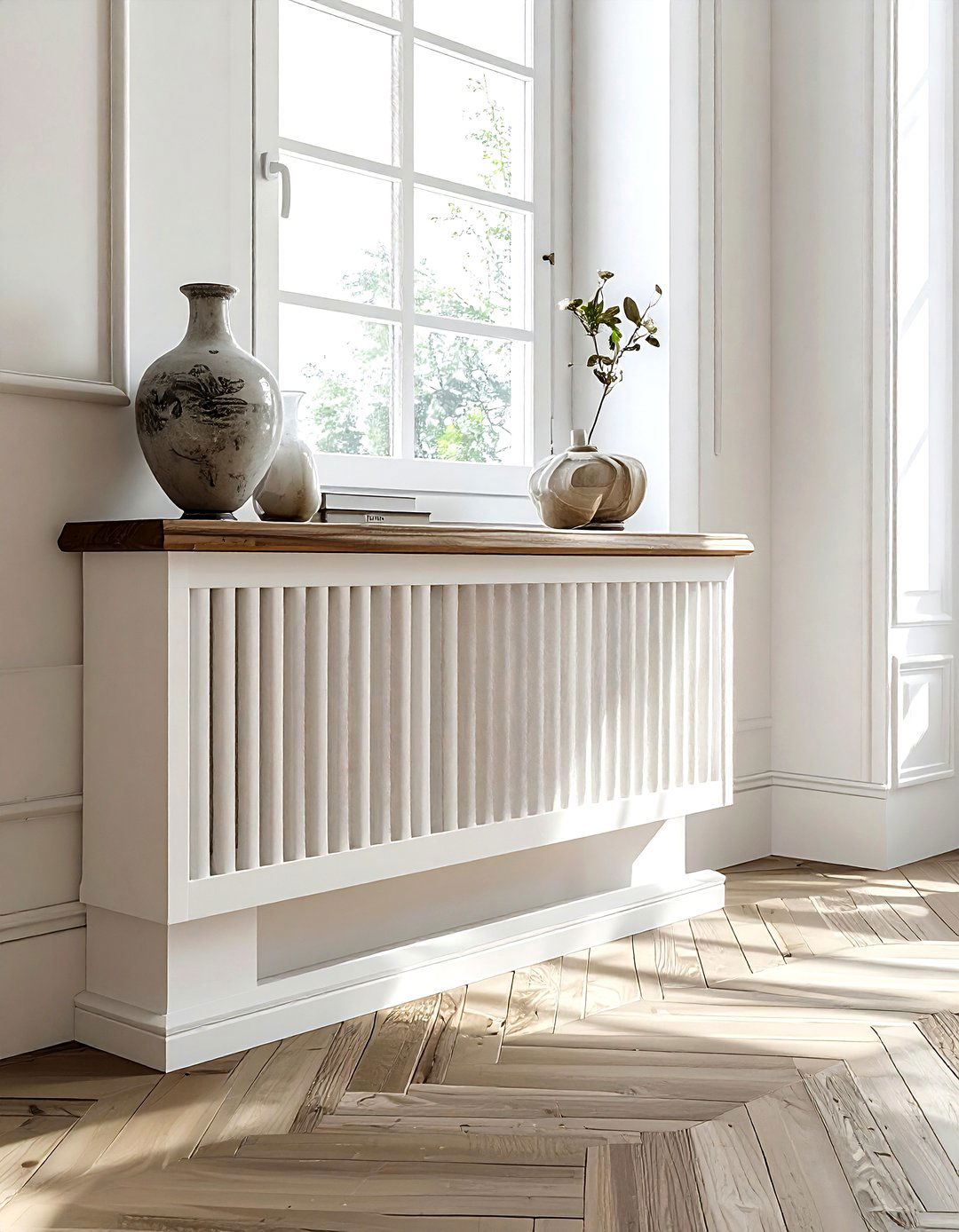 Custom radiator cover - 30 dining room clever storage ideas