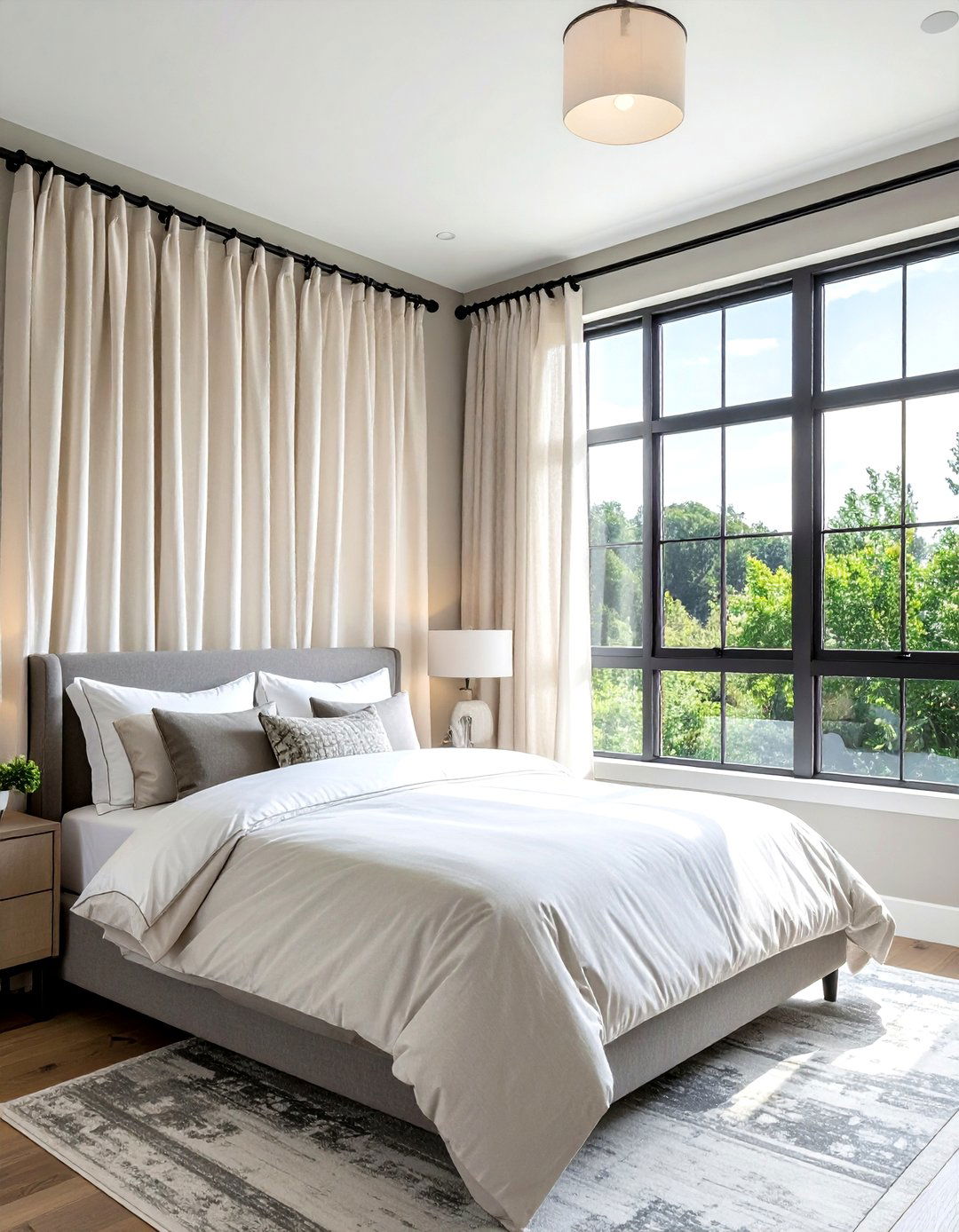 Custom window treatments for privacy - 30 new construction decor ideas