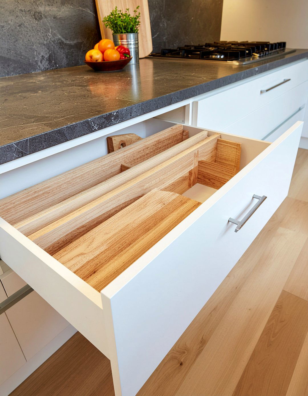 Cutting Board Storage Drawer - 30 deep drawer kitchen ideas