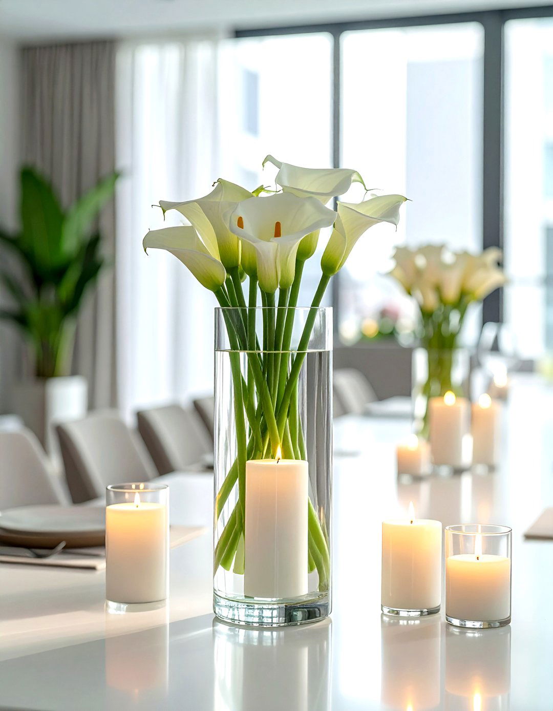 Cylinder Pillar Vase - 30 decorative vase ideas