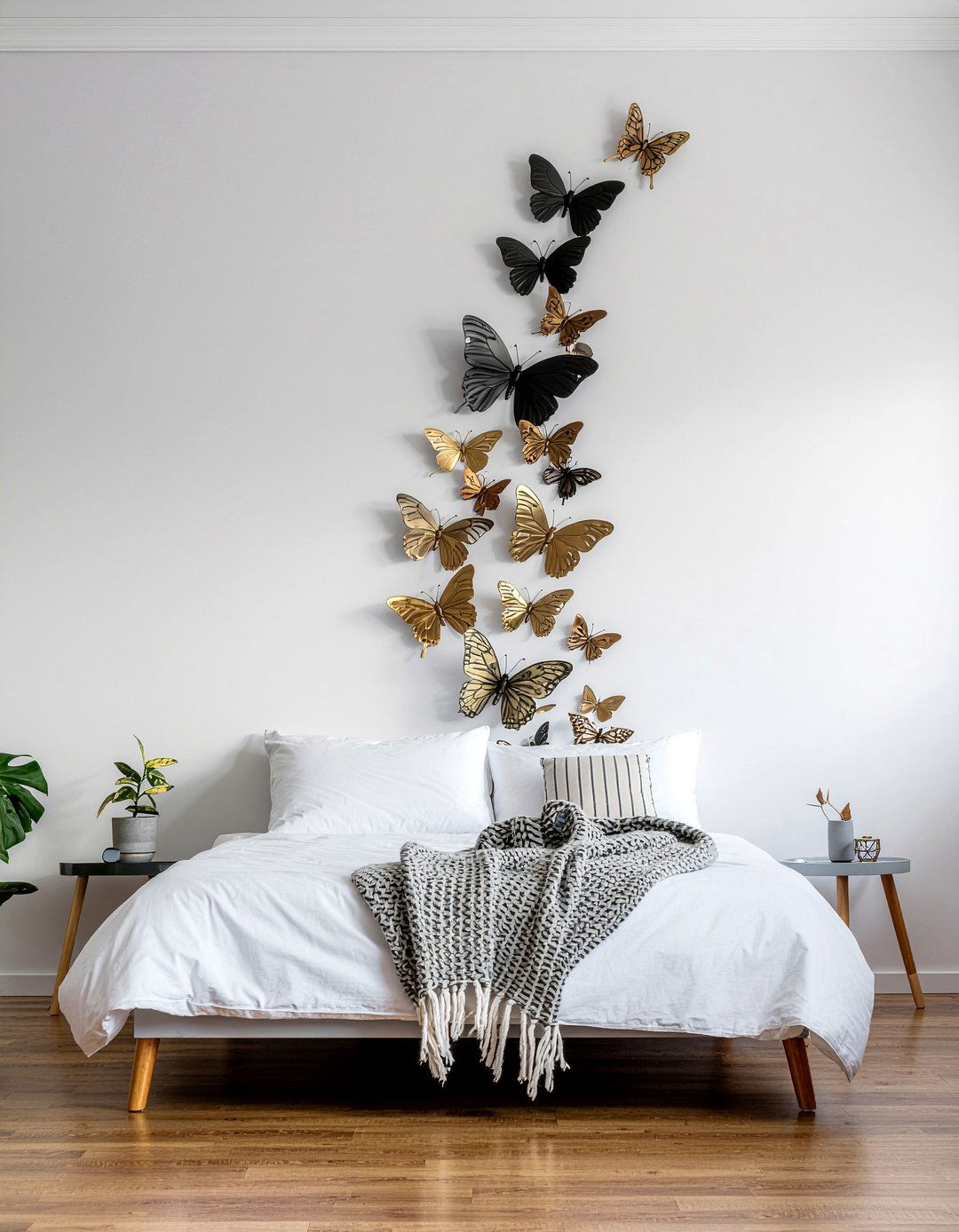 D Butterfly Wall Stickers - 30 butterfly bedroom ideas