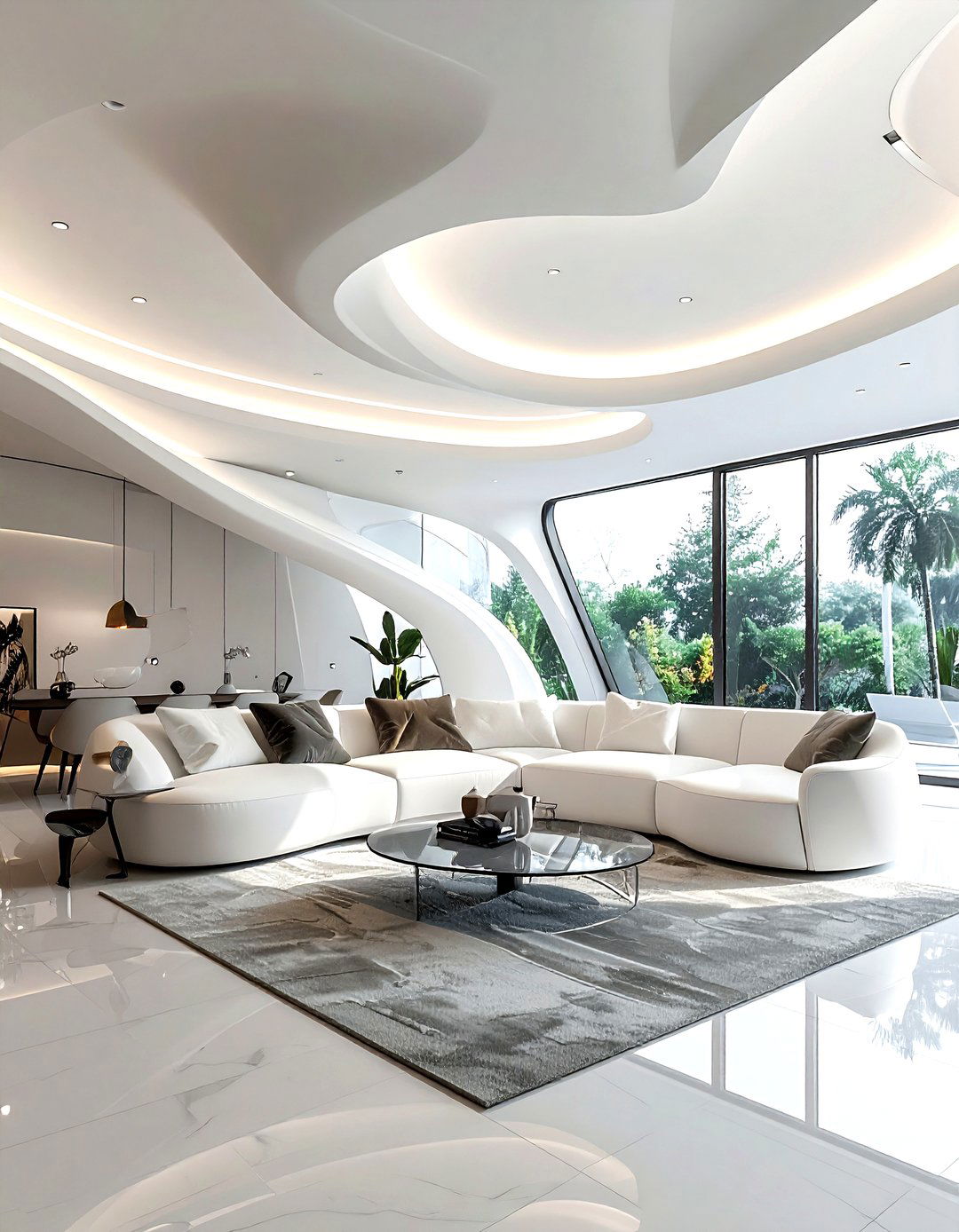 D Textured Ceiling Tile - 30 living room ceiling tile ideas