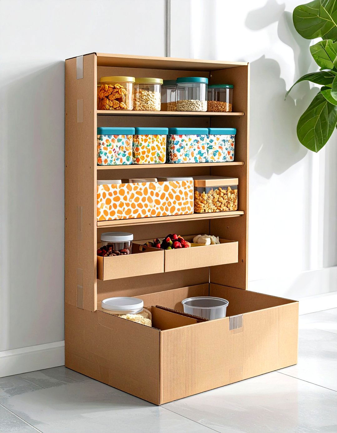DIY Cereal Box Organizer - 30 lid organizer kitchen ideas