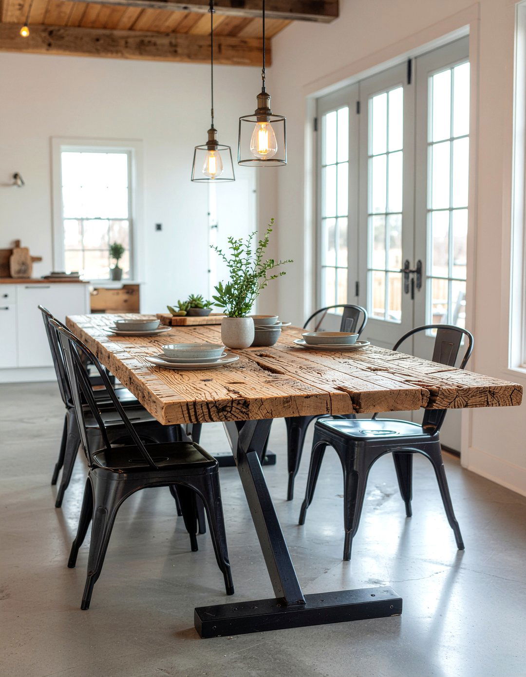 DIY Dining Table - 30 affordable dining room ideas