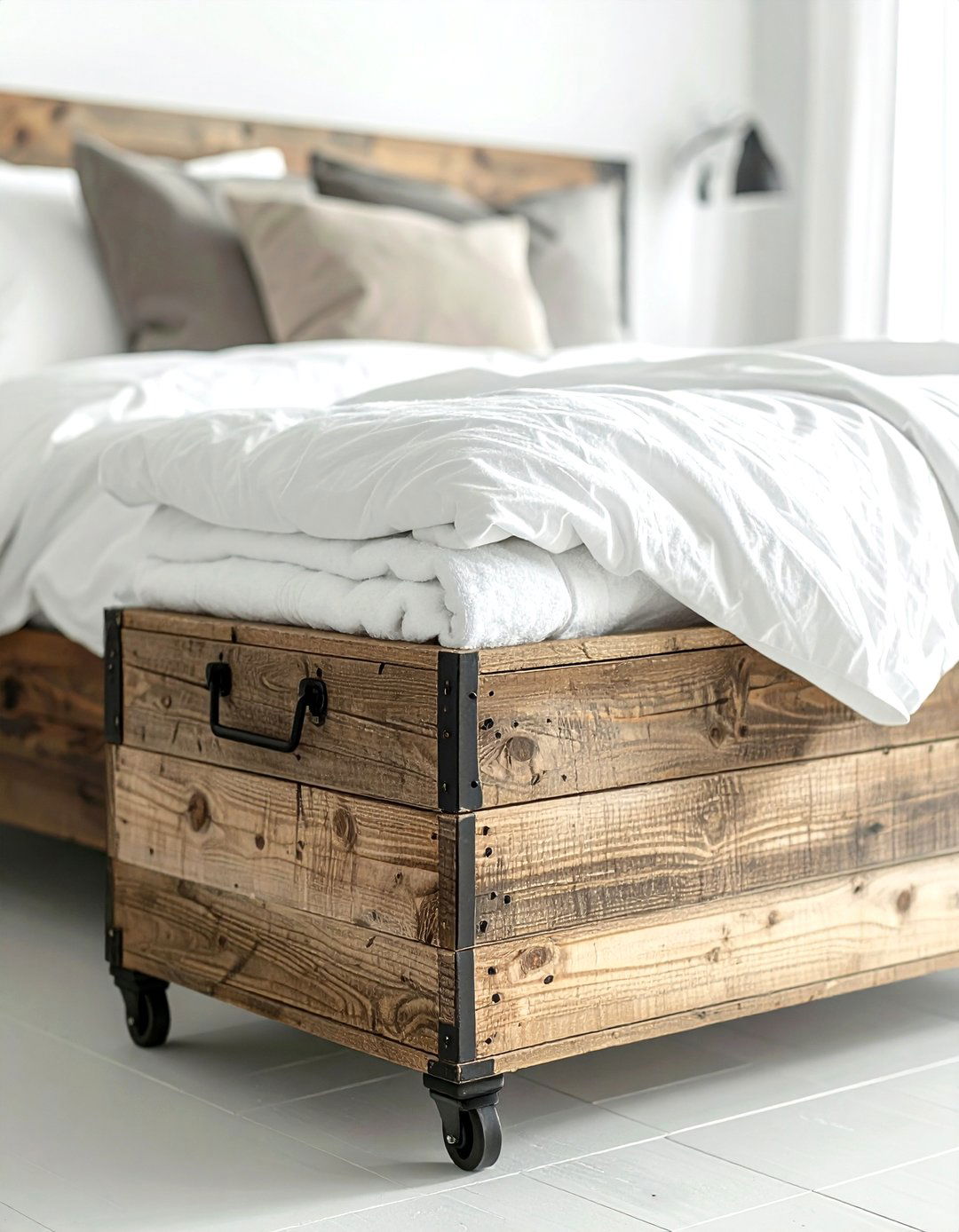 DIY Wooden Crate - 30 bathroom under bed storage ideas