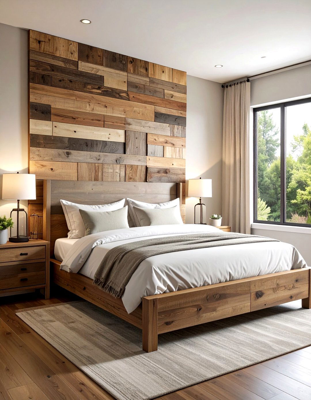 DIY headboard - 30 affordable bedroom ideas