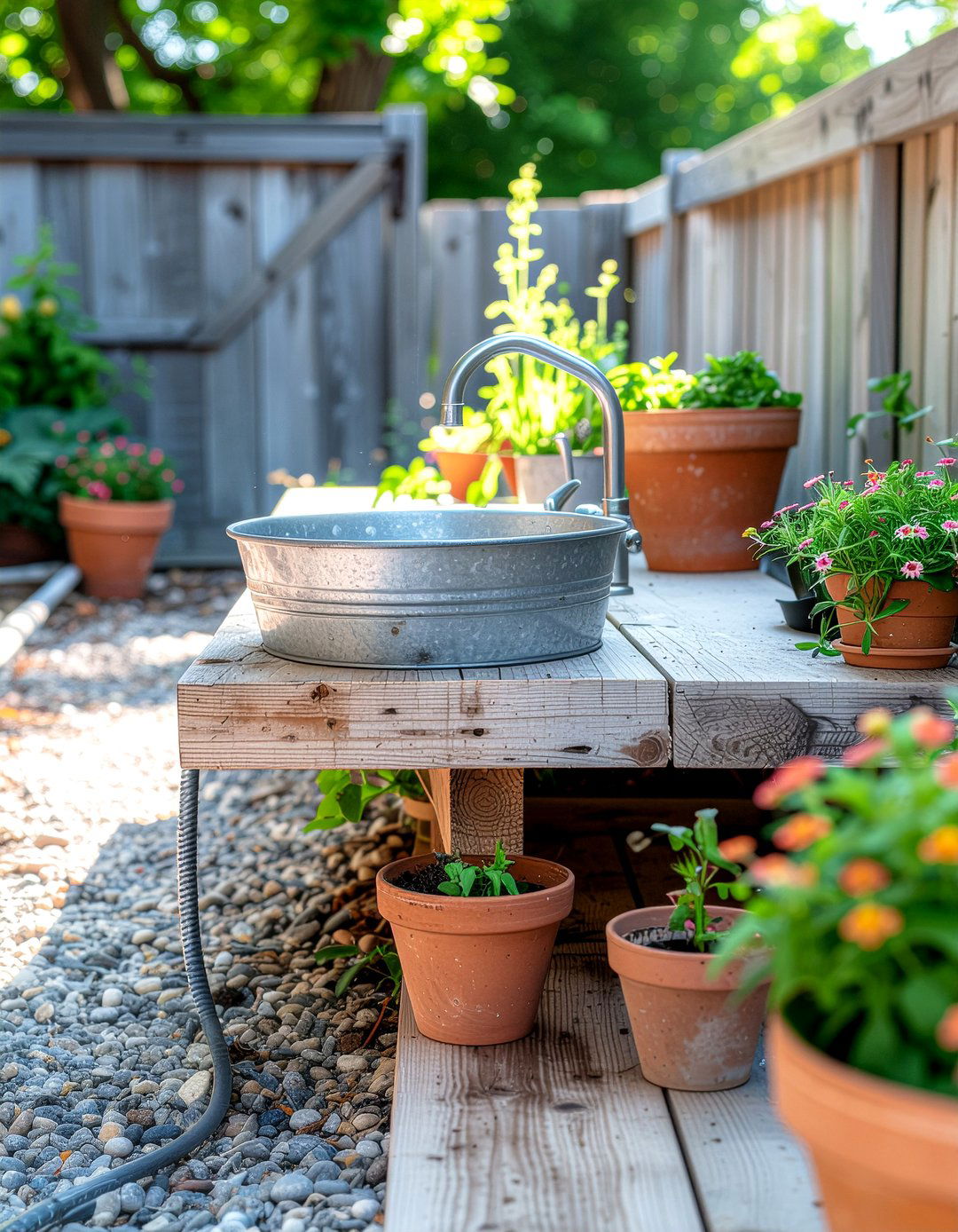 DIY outdoor sink station - 30 outdoor kitchen sink ideas