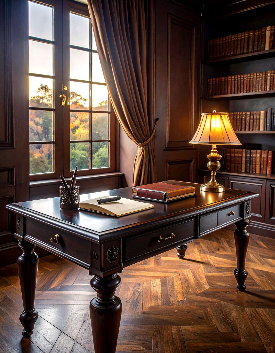 Dark Academia Desk - 30 desk decor ideas