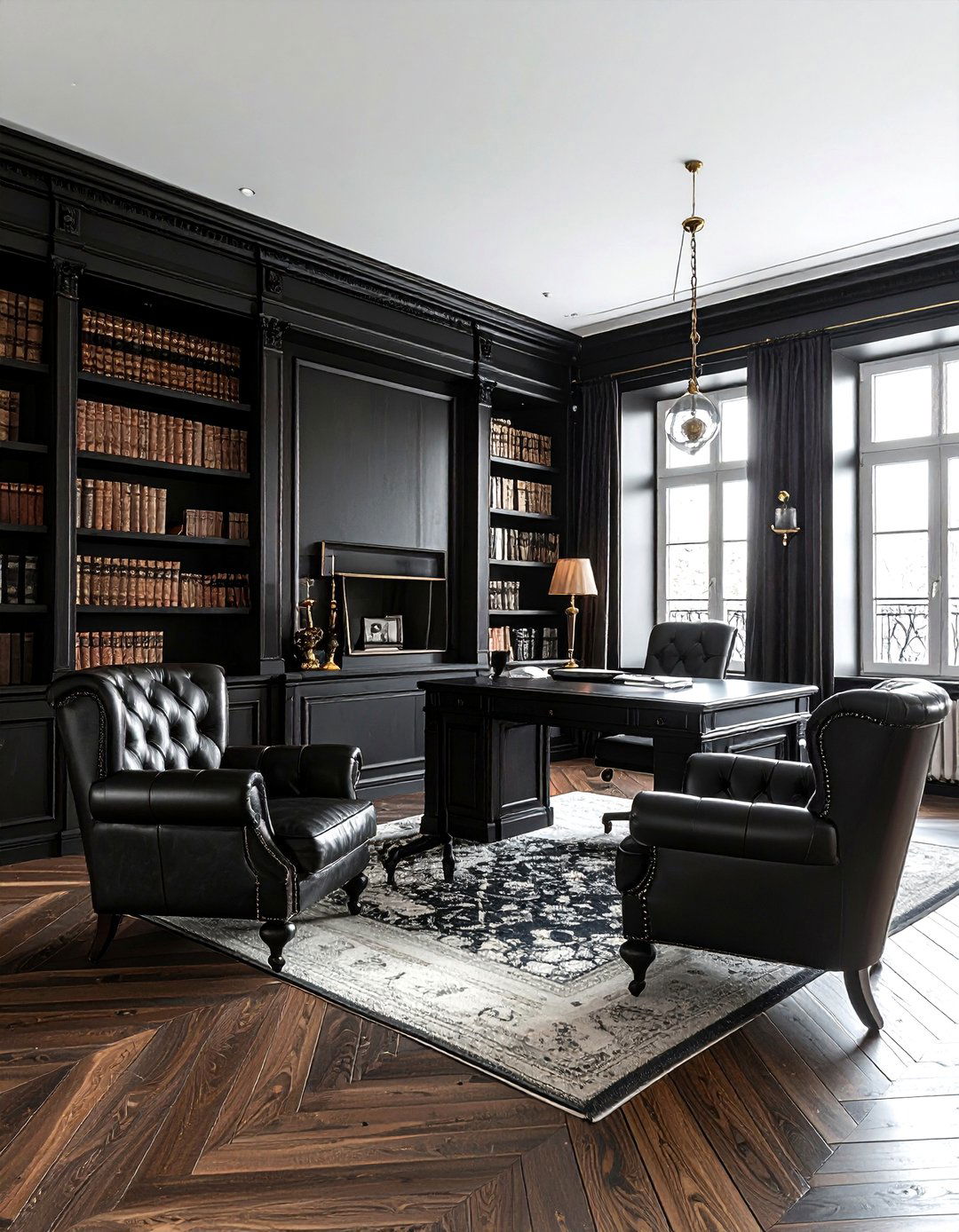 Dark Academia Living Room Furniture - 30 black living room furniture ideas