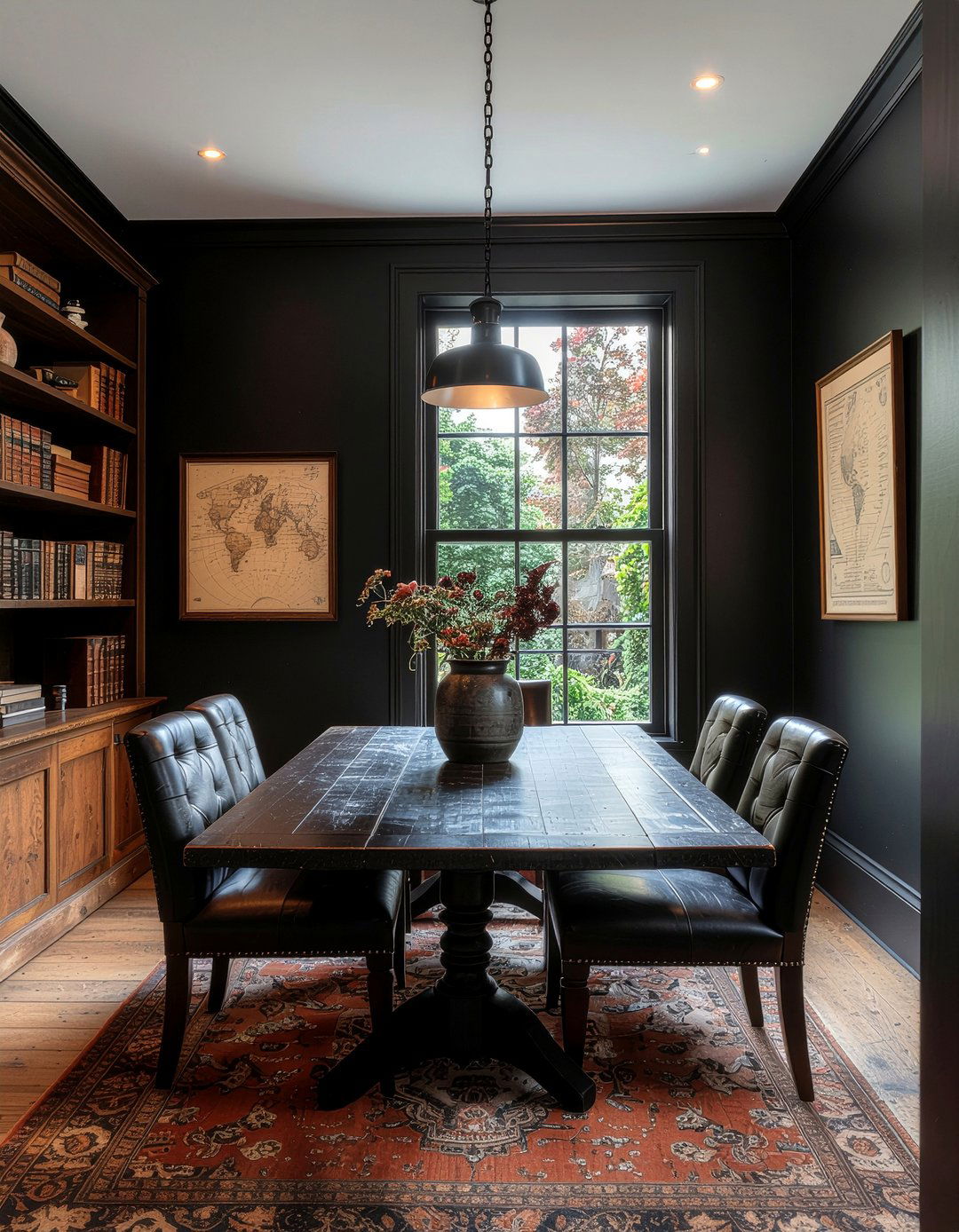 Dark Academy Aesthetic - 30 heritage home dining room ideas