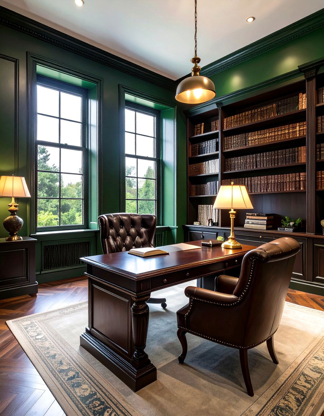 Dark Academy Study - 30 productive office ideas