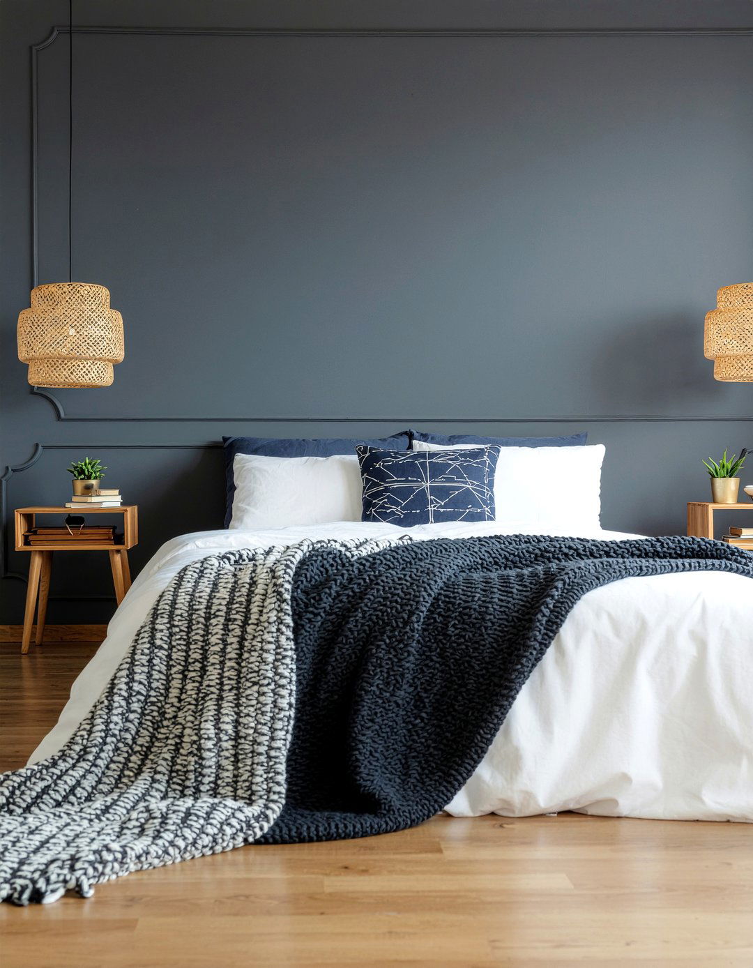 Dark Accent Wall - 30 weekend bedroom ideas