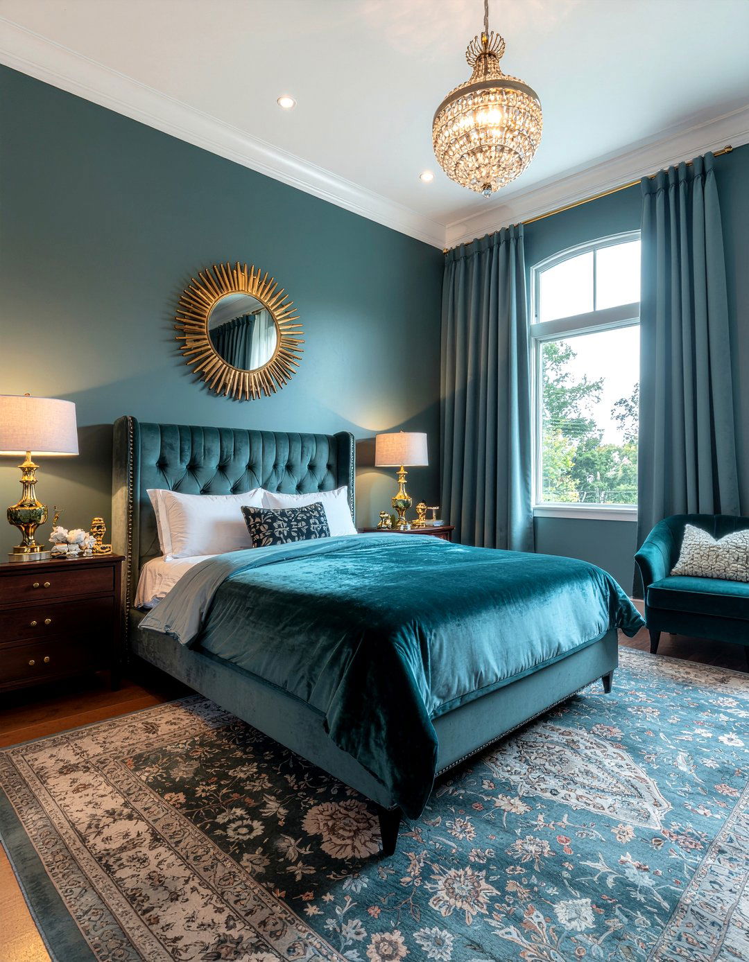 Dark Aqua Bedroom - 30 aqua bedroom ideas