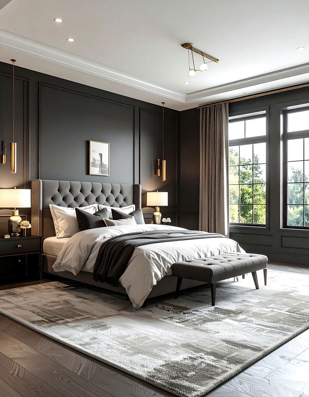 Dark Bedroom - 30 move in ready bedroom ideas