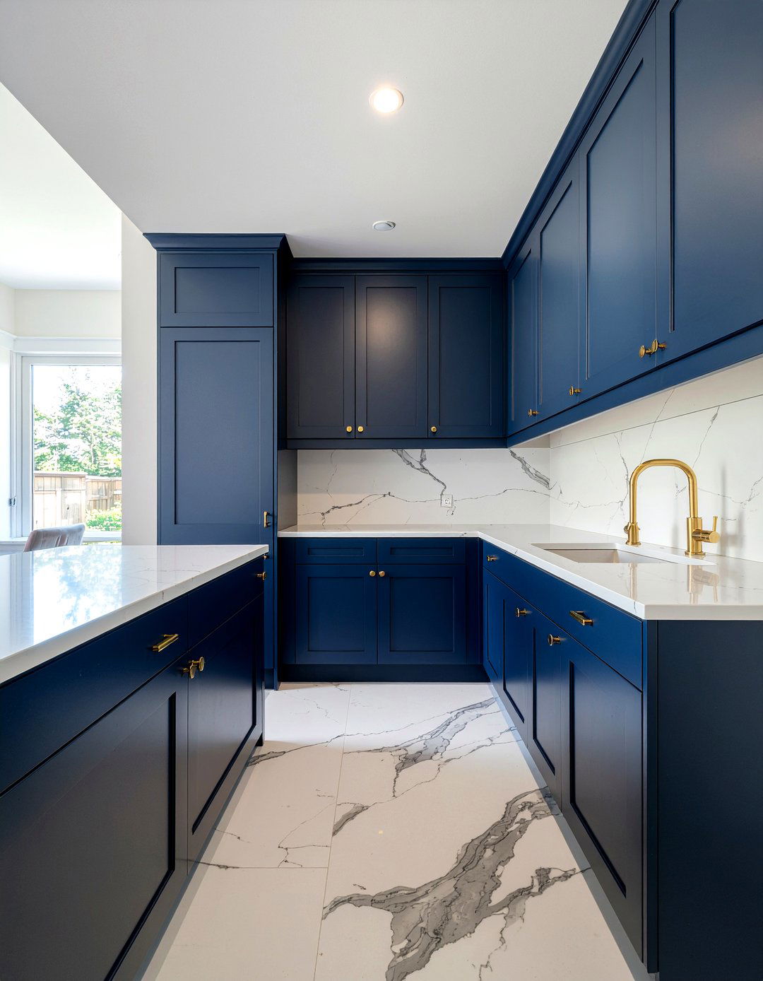 Dark Blue Butlers Pantry - 30 butler's pantry dining room ideas