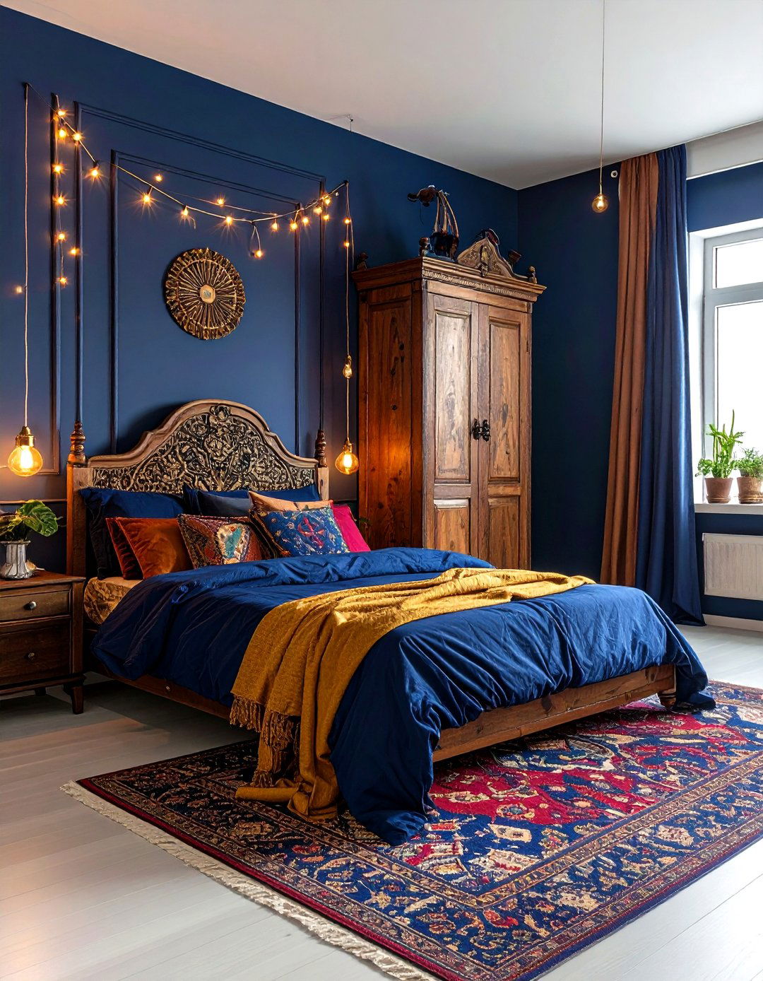30 Peaceful Bohemian Blue Bedroom Ideas for Home Decor