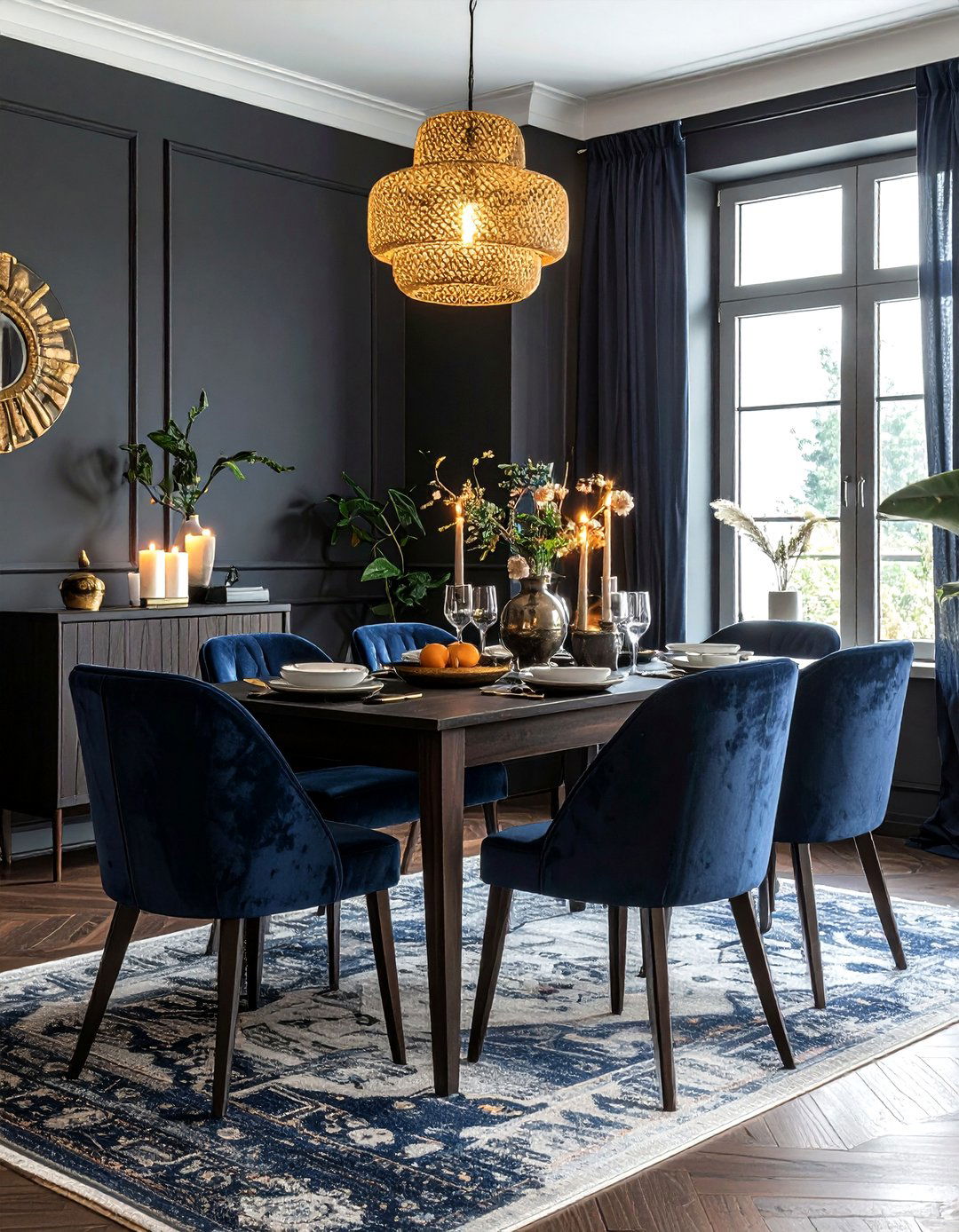 Dark Boho Dining Room - 30 Bohemian dining room ideas