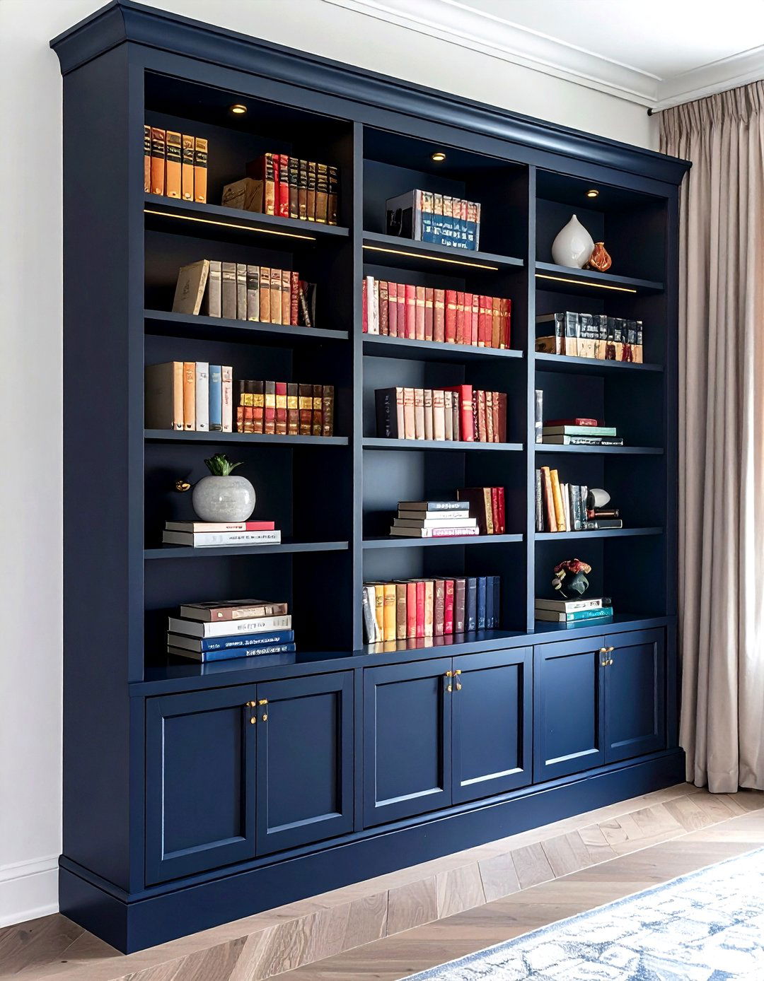 Dark Bookshelf - 30 bookshelf decor ideas