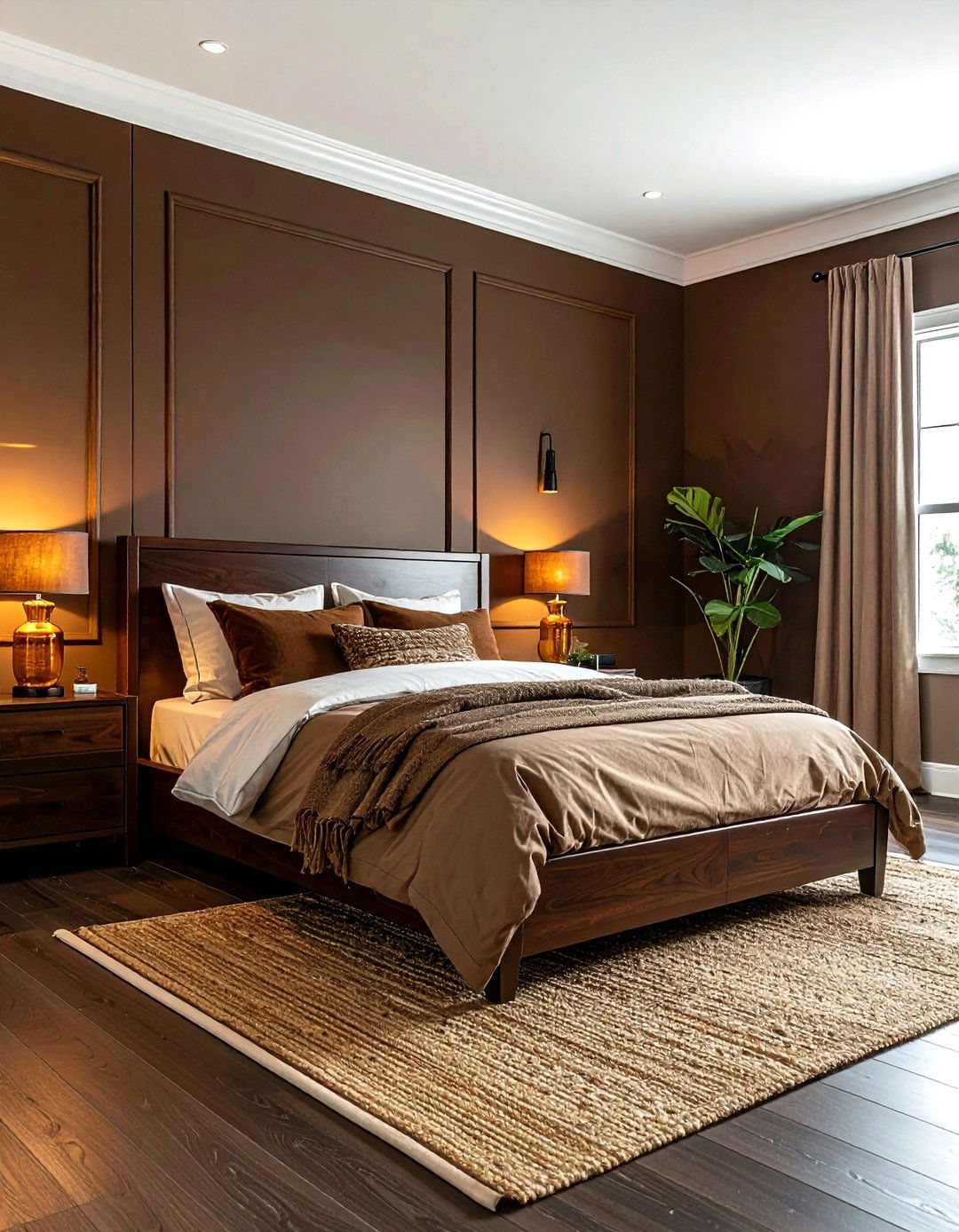 Dark Brown Bedroom - 30 moody bedroom ideas