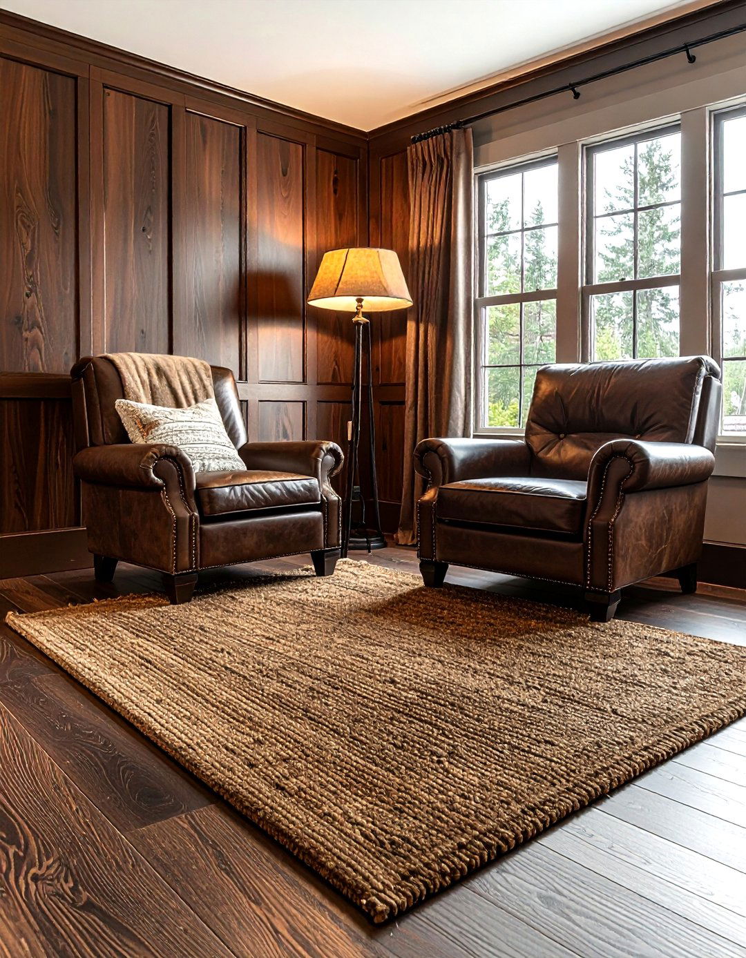 Dark Brown Jute Rug - 30 living room jute rugs