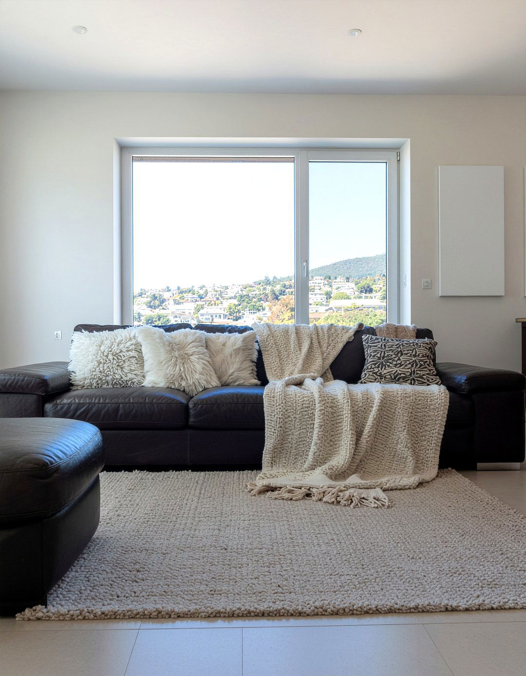 Dark Brown Leather Sofa - 30 espresso living room ideas