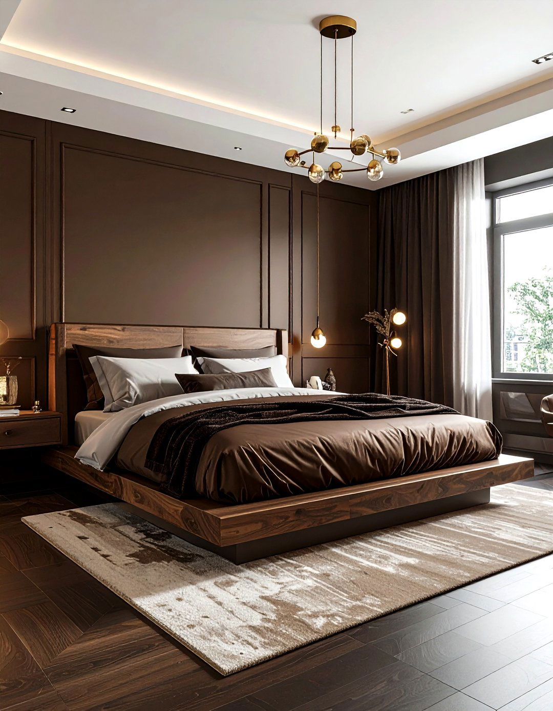Dark Brown Master Bedroom - 30 brown bedroom ideas