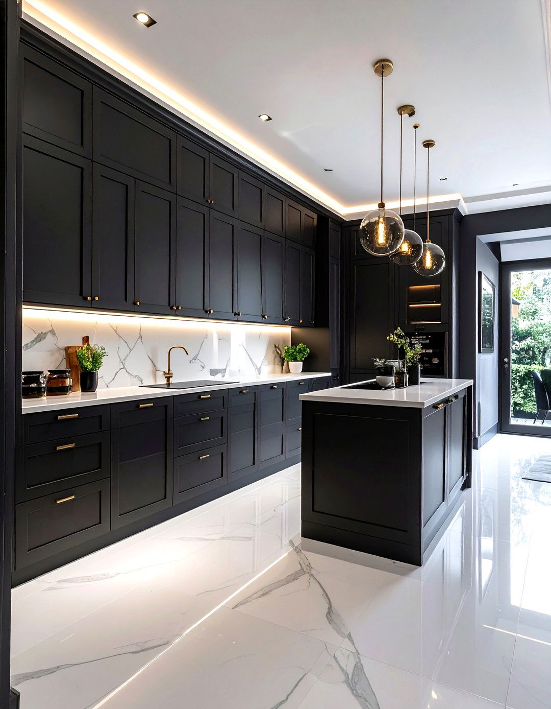 Dark Cabinet Pantry - 30 kitchen prep kitchen ideas