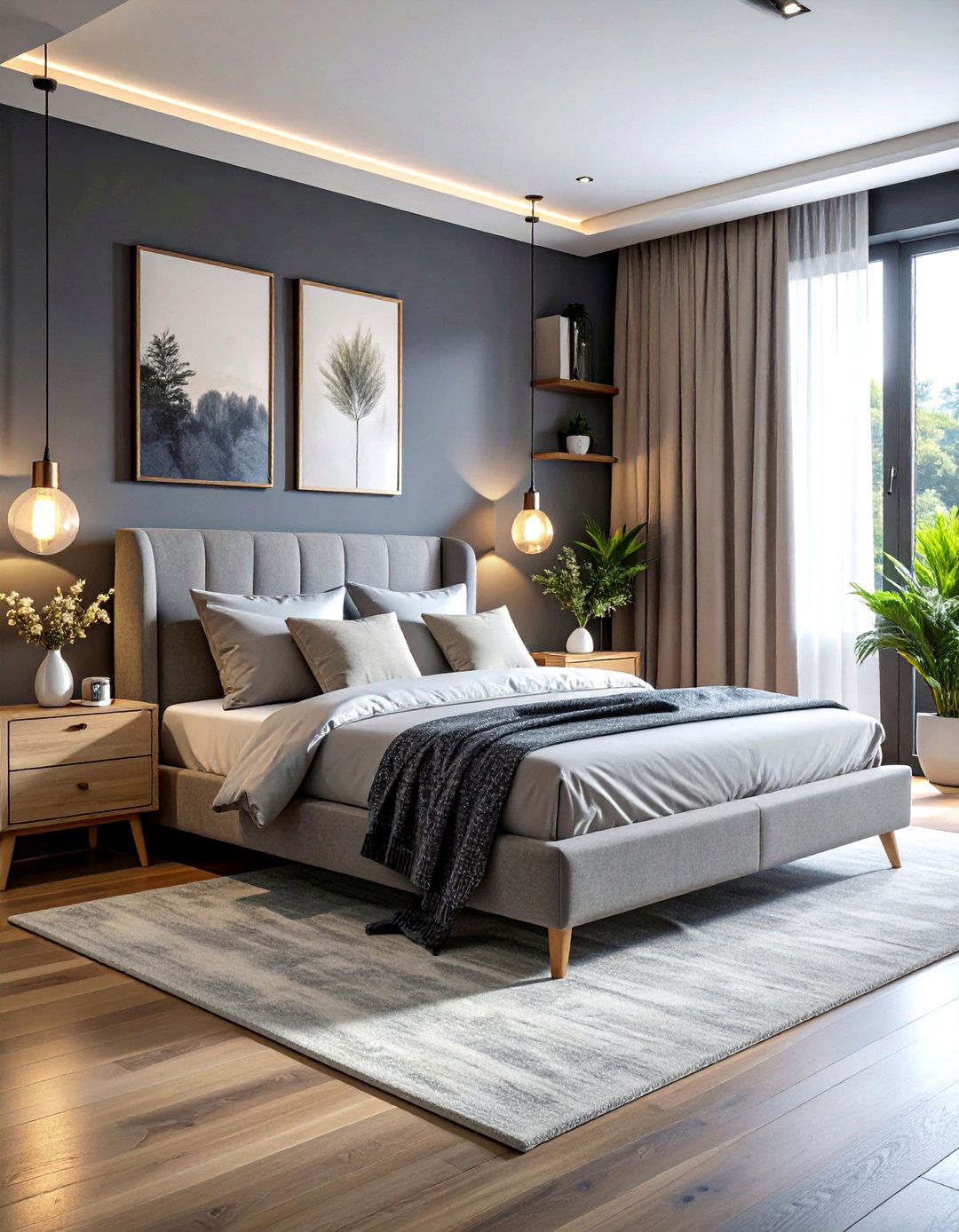 Dark Charcoal Bedroom - 30 dark black bedroom ideas