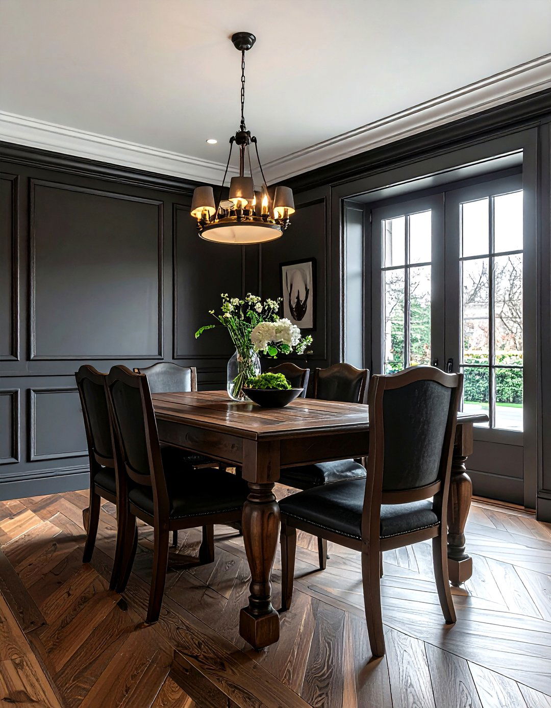 Dark Charcoal Dining Room Wainscoting - 30 dark charcoal dining room ideas