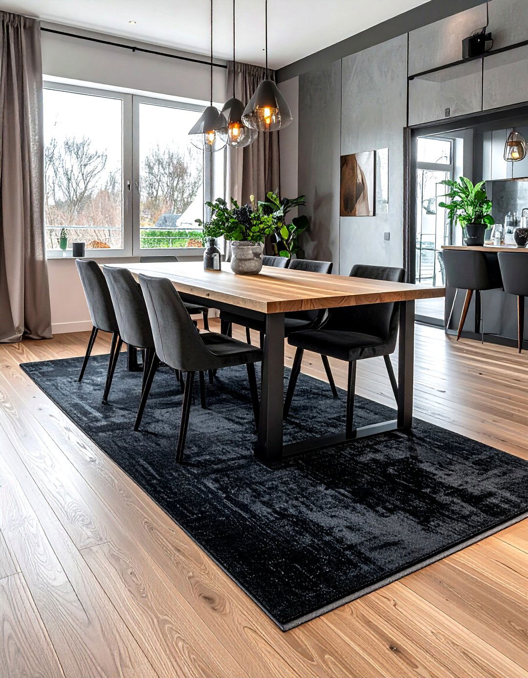 Dark Charcoal Rug - 30 indoor outdoor rug dining room ideas