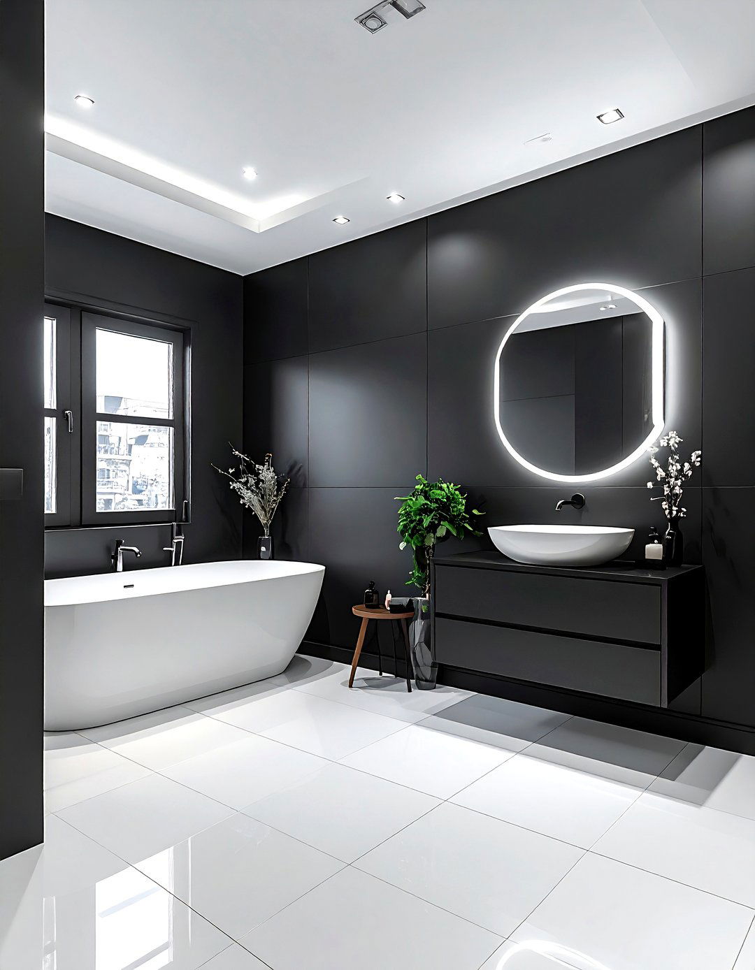 Dark Charcoal Small Bathroom - 30 dark charcoal bathroom ideas