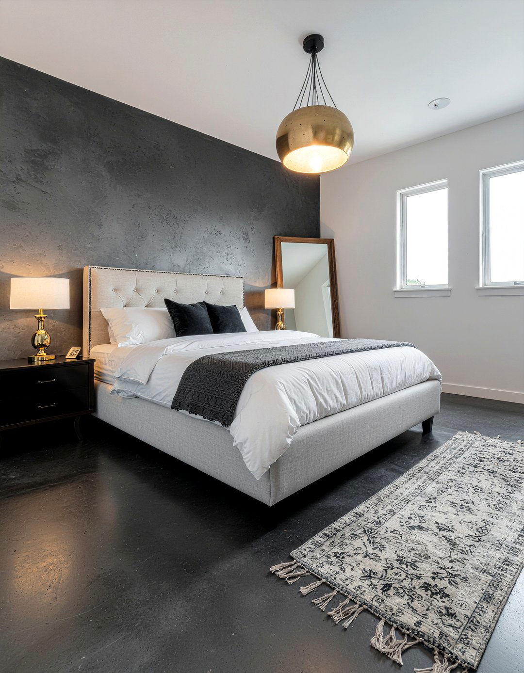 30 Bedroom Concrete Floors for a Modern Industrial Aesthetic