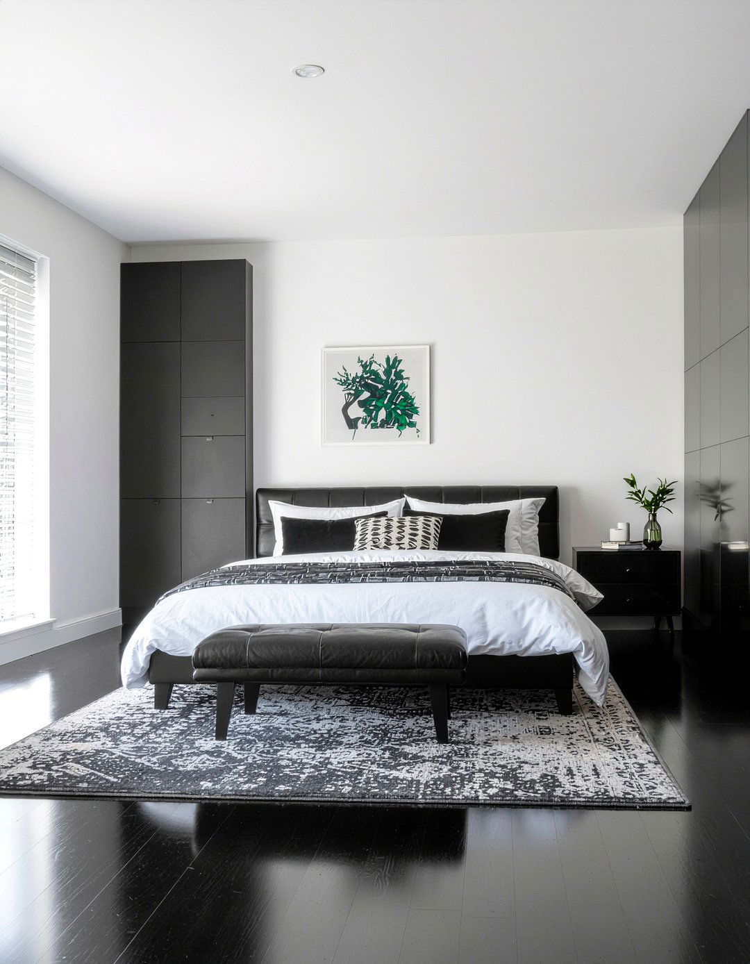 Dark Ebony Wood - 30 bedroom hardwood floors