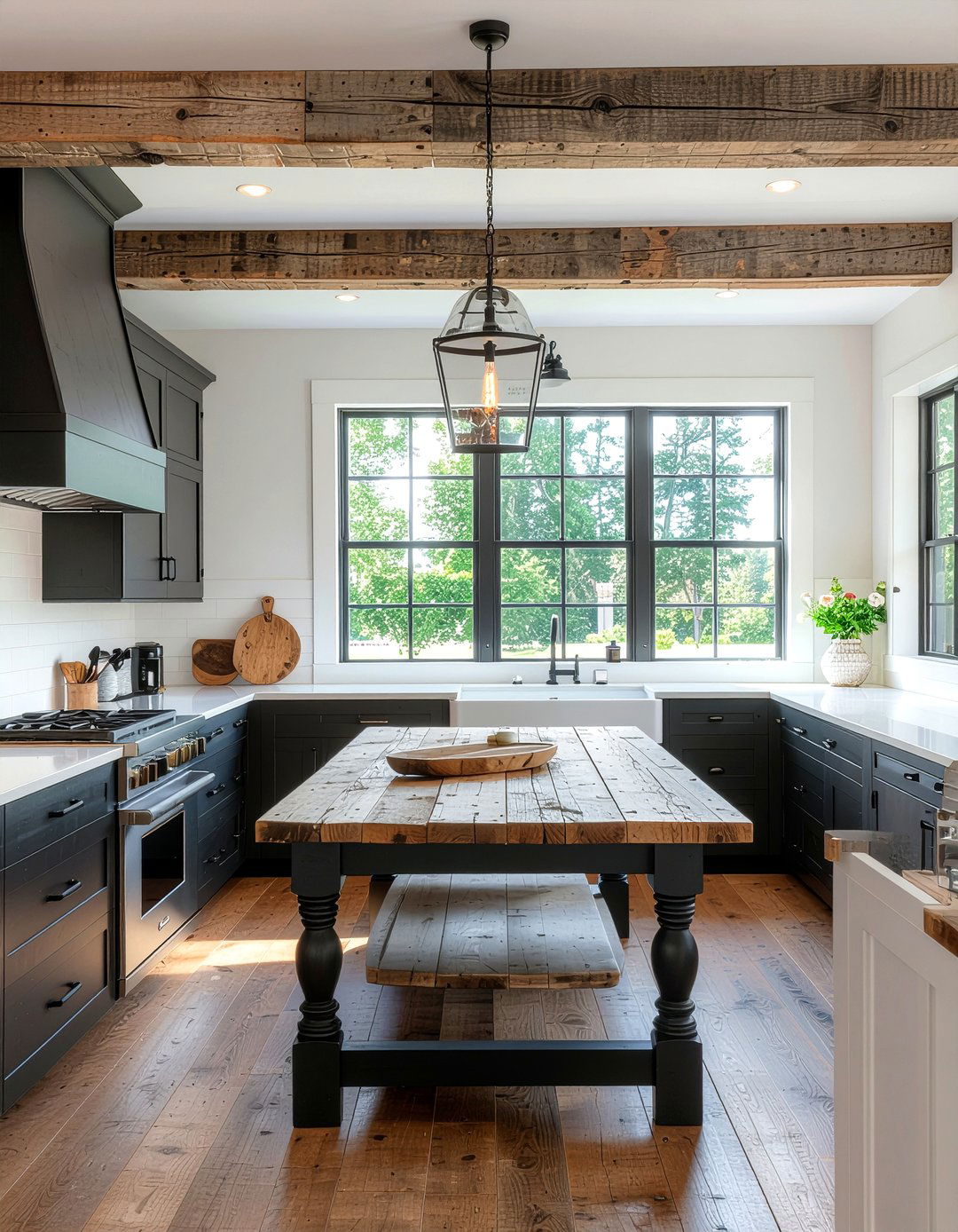Dark Farmhouse Kitchen - 30 moody kitchen ideas