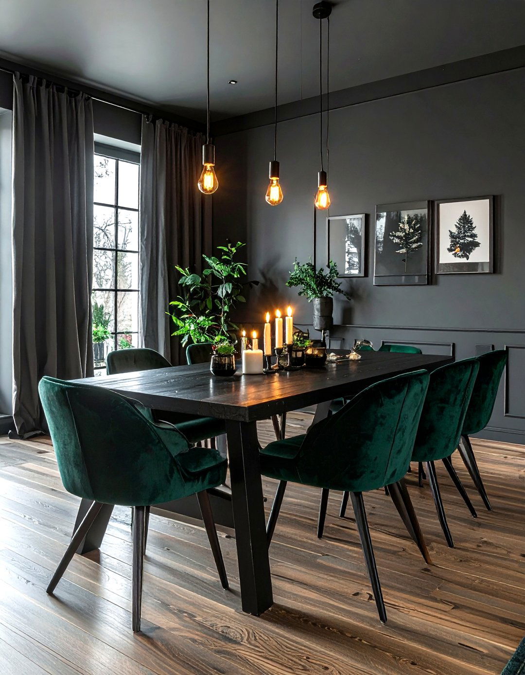 Dark Forest Dining Room - 30 forest dining room ideas