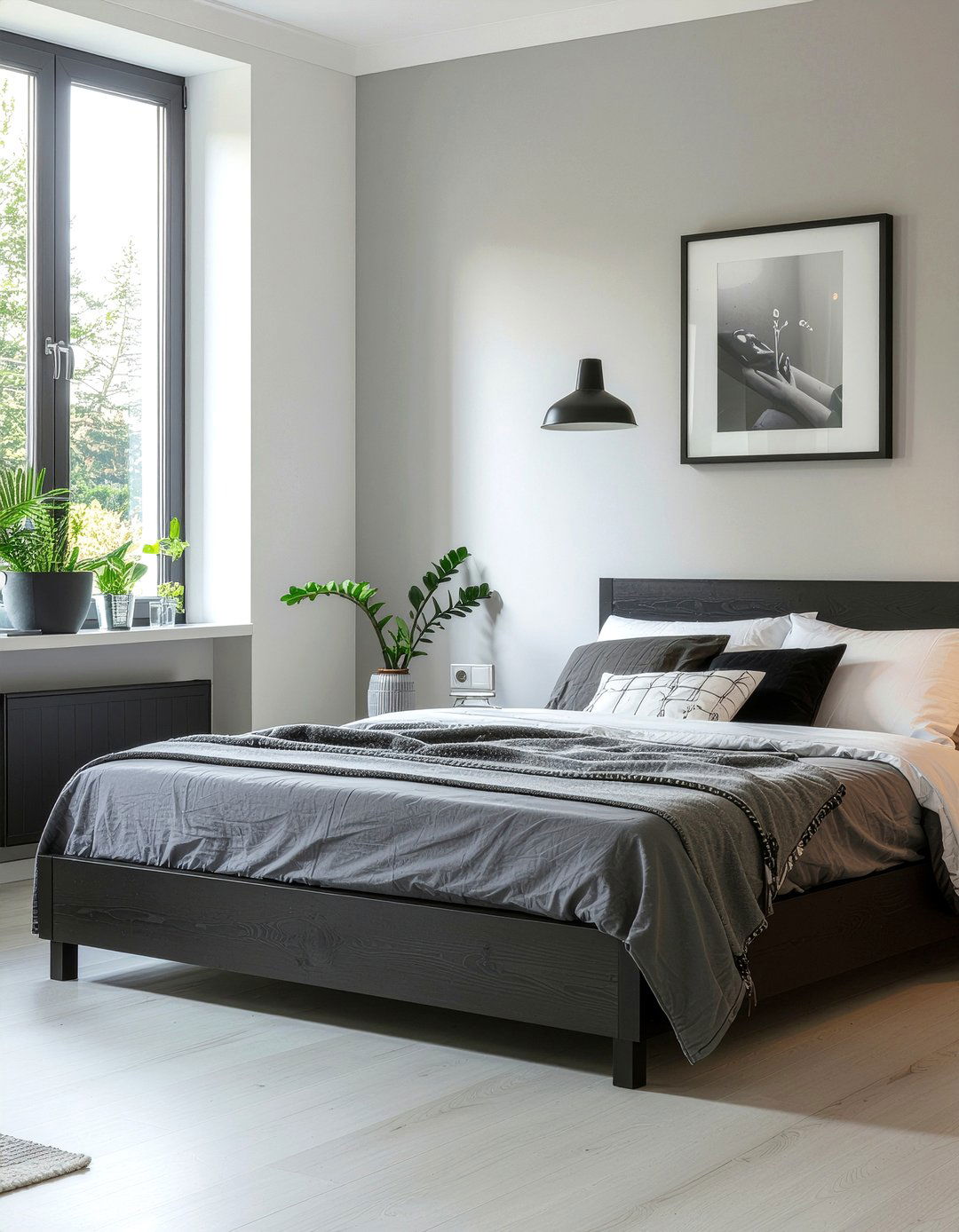 Dark Gray Horizontal Radiator - 30 bedroom radiators