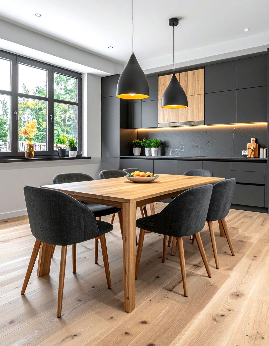 Dark Gray Kitchen Chairs - 30 gray kitchen furniture ideas