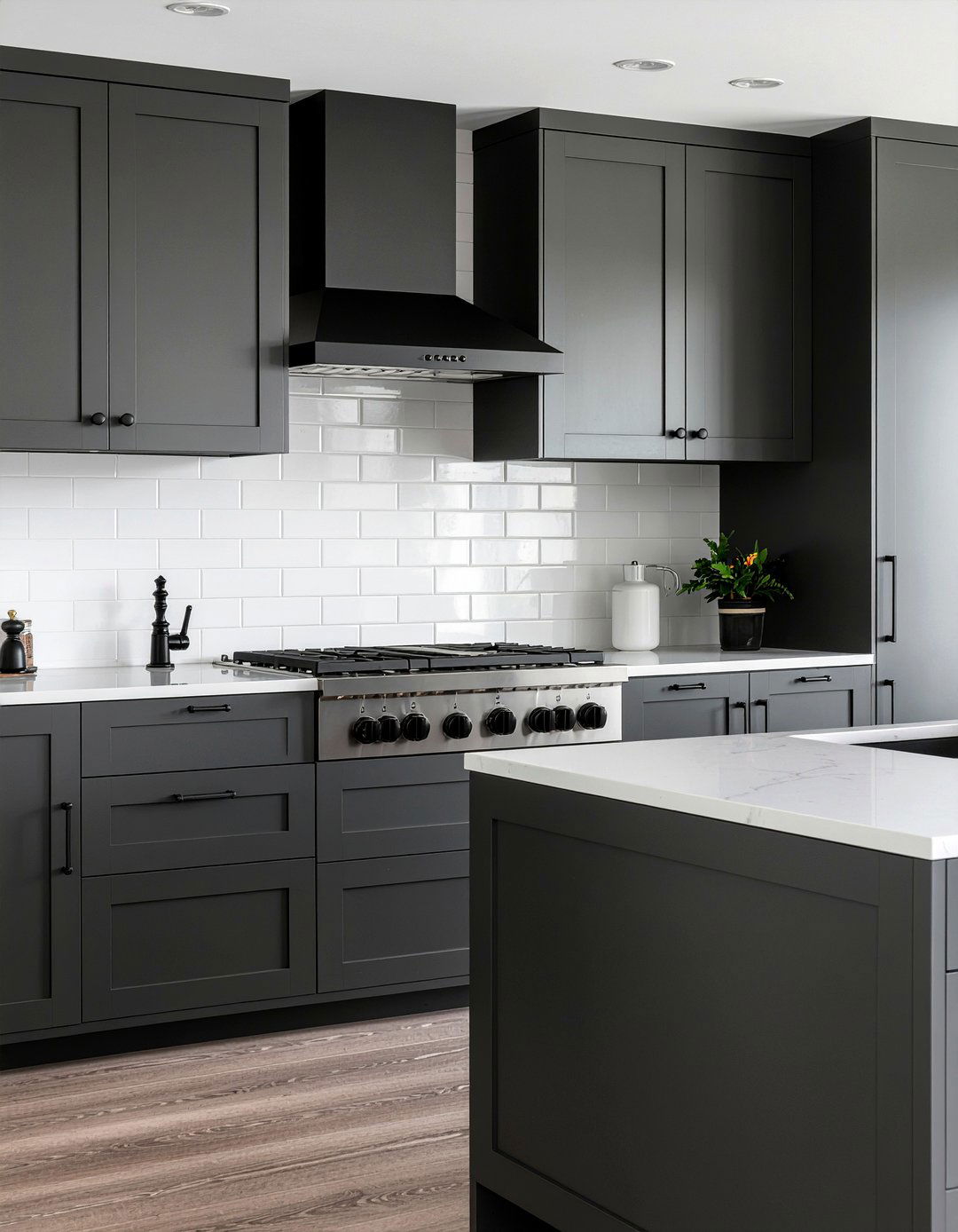Dark Gray Kitchen With Black Hardware - 30 dark gray kitchen ideas